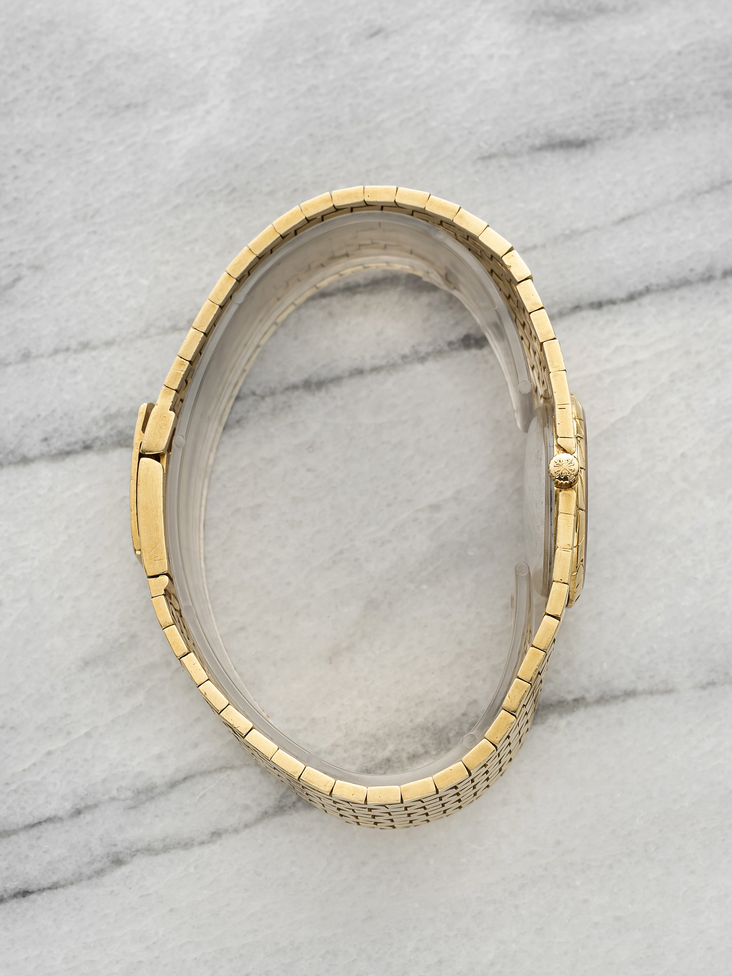 Vintage 1960s Patek Philippe 3310 18K Yellow Gold Champagne Dial Manual 29mm