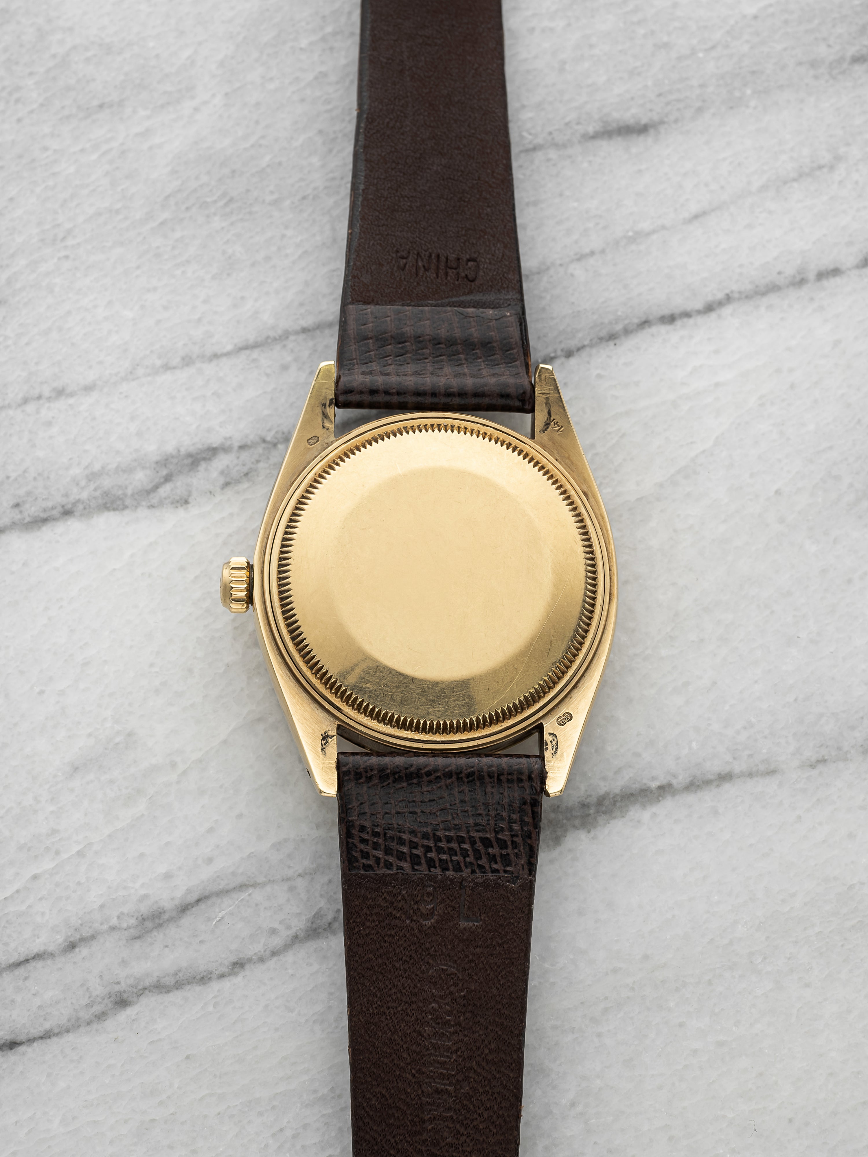Vintage 1976 Rolex Oyster Perpetual Date 1503 14K YG Champagne Dial Auto 34mm