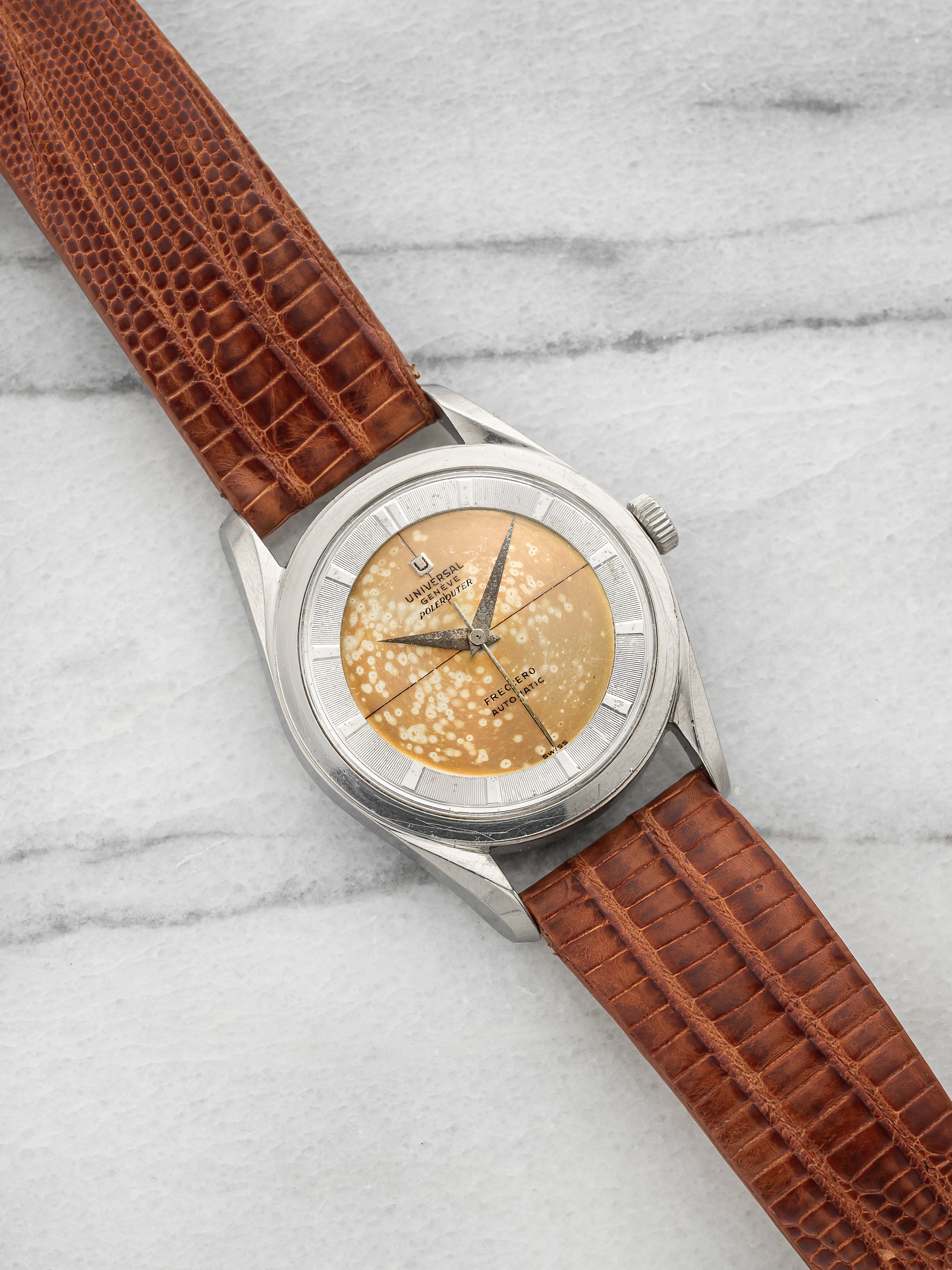 Universal Geneve Polerouter 20217-5 - Stainless Steel Tropical Dial
