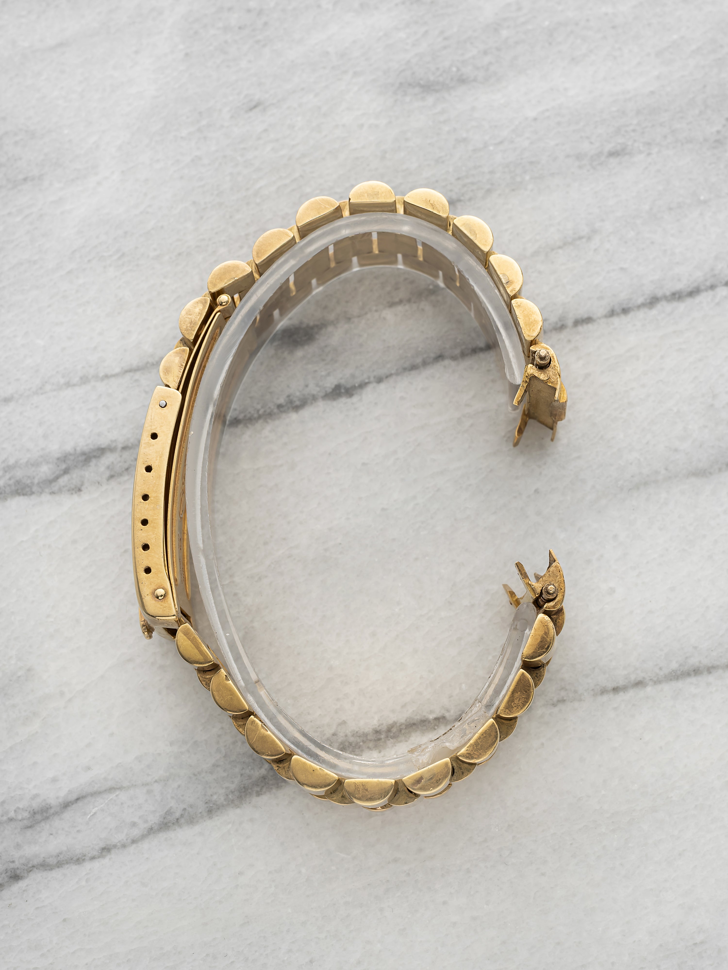 Vintage 1970s Rolex President 18K Yellow Gold 20mm Lug Bracelet