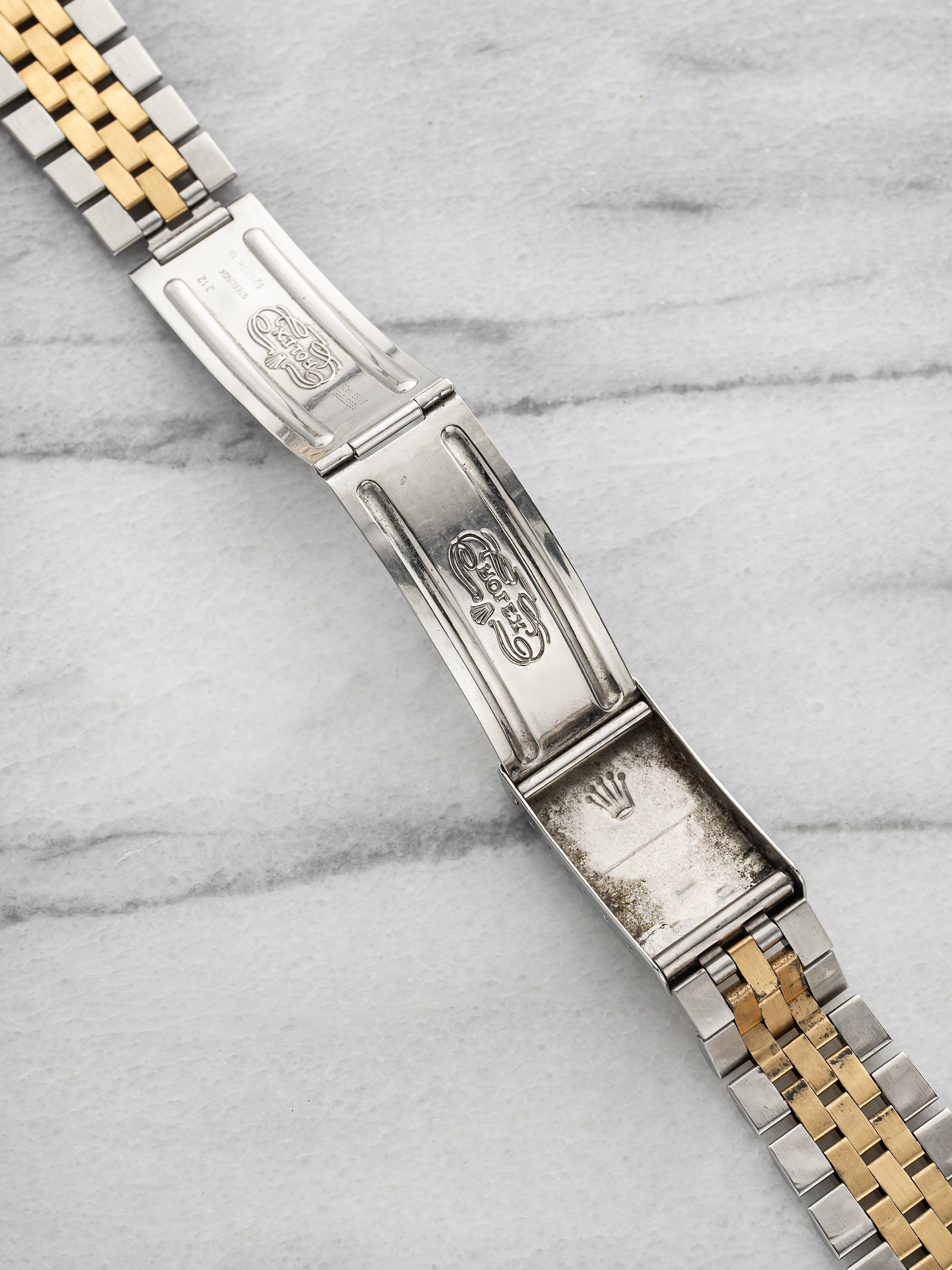 Vintage 1980s Rolex Two-Tone Jubilee Bracelet 20mm Lug