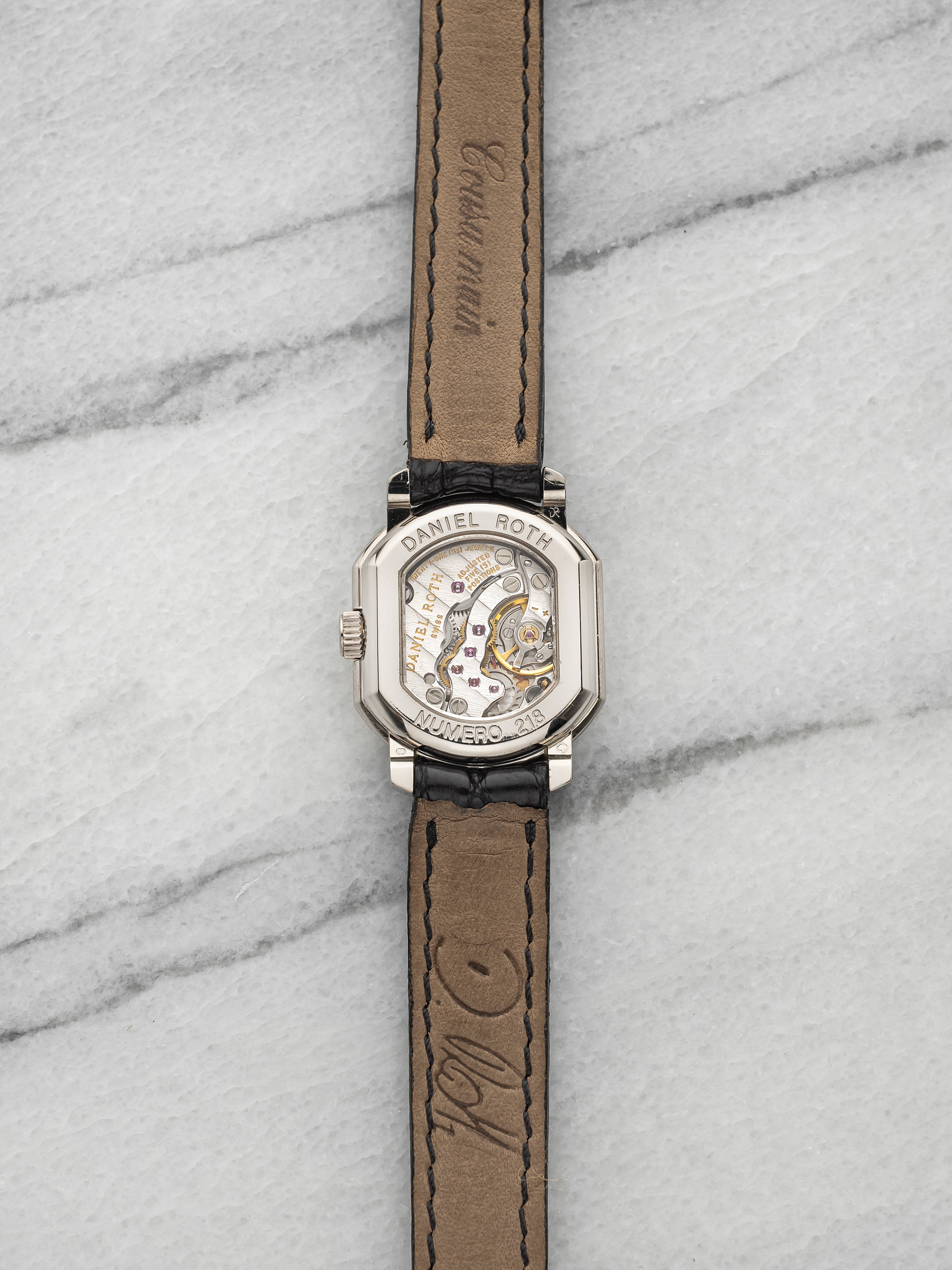Vintage 1990s Ladies Daniel Roth 528.ST 18K WG Mother of Pearl Dial Manual 21mm