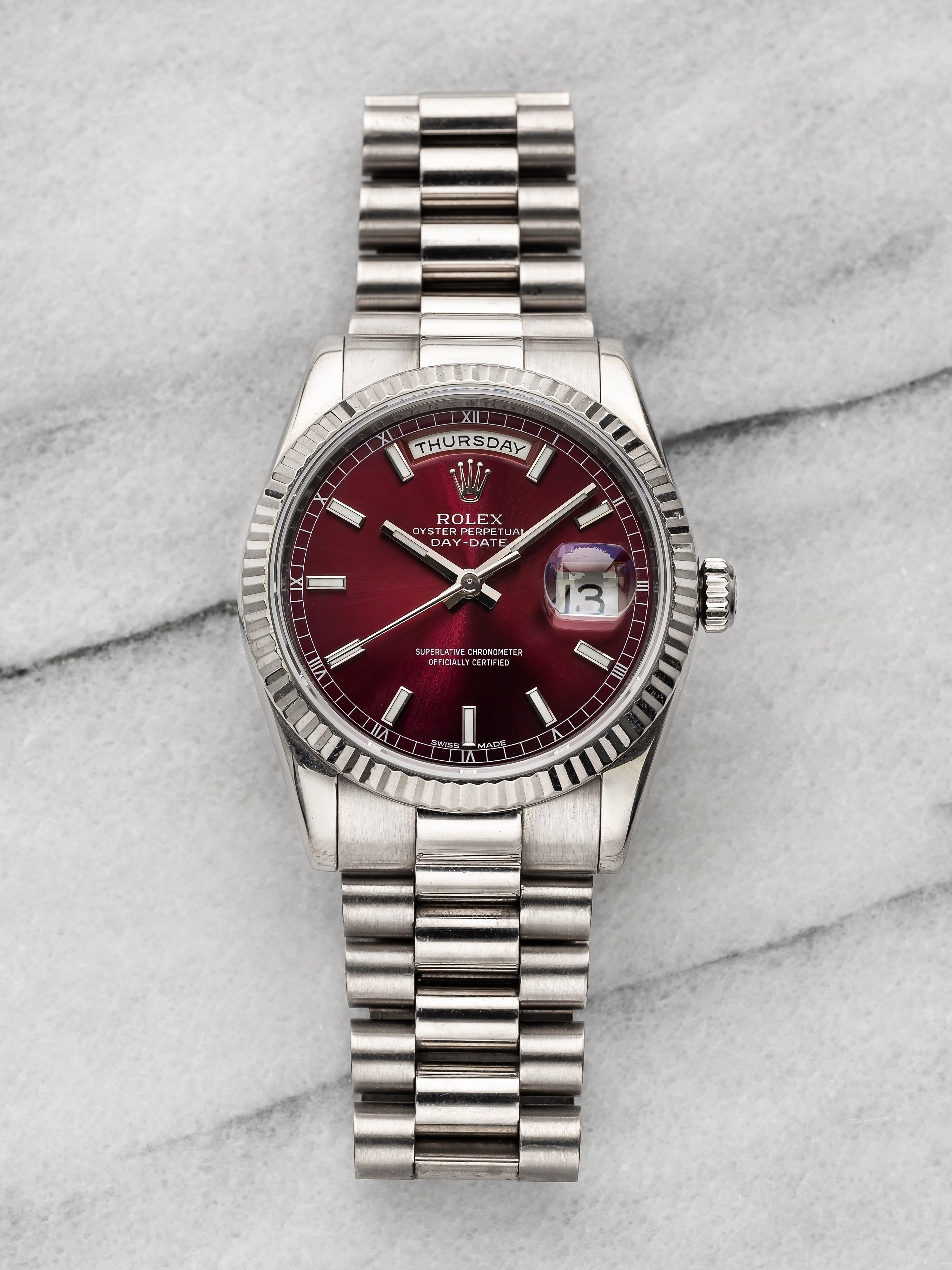 Rolex Daydate 118239 - Cherry Dial.