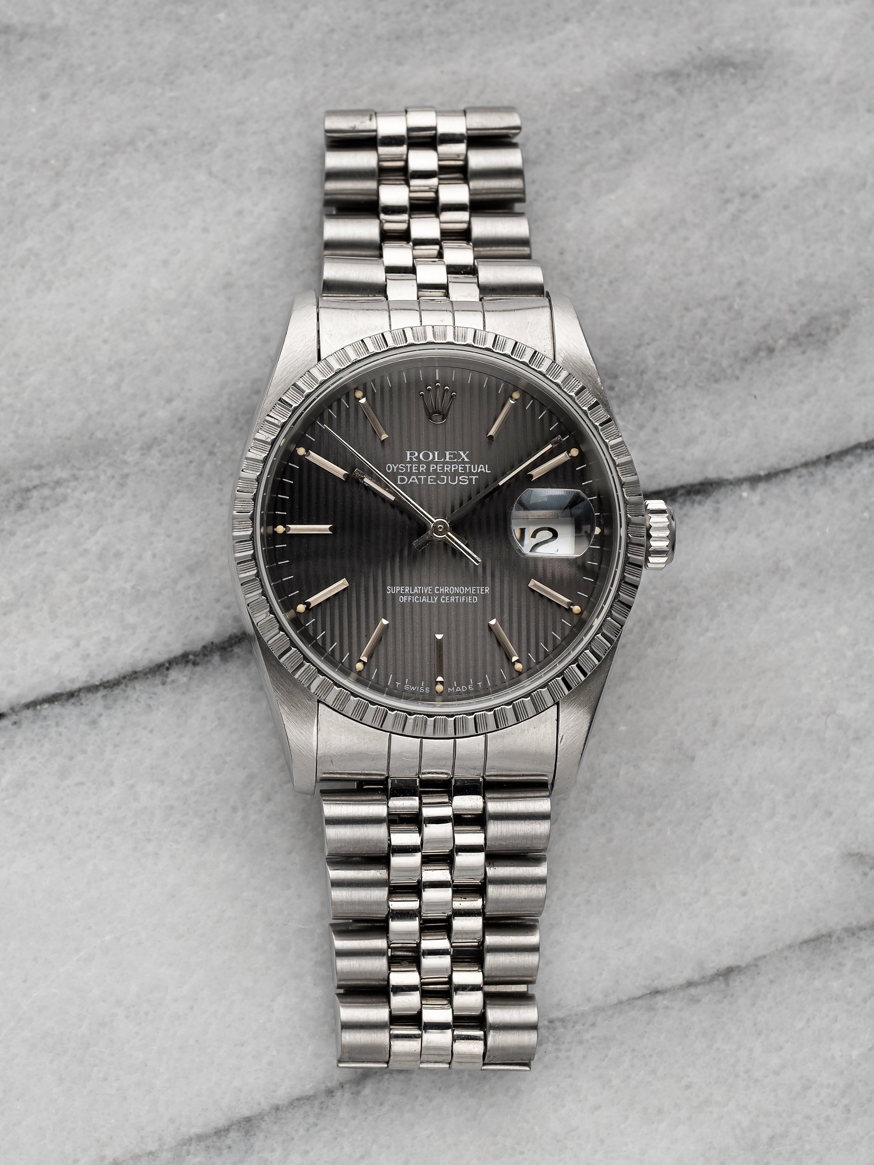 Rolex Datejust 16220 - Grey Tapestry