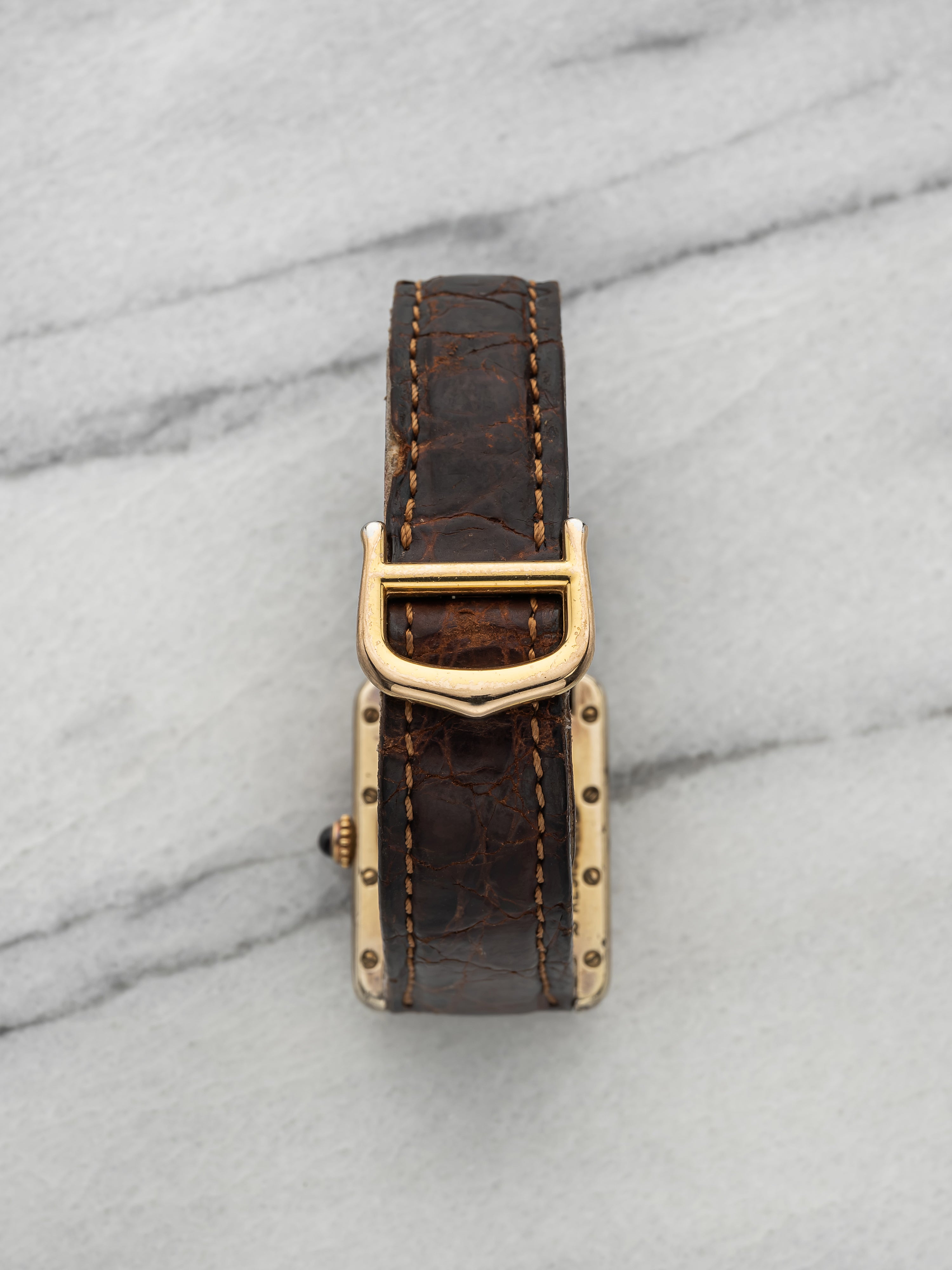 Cartier Must Tank 2415 - Vermeil Lemon Roman Dial