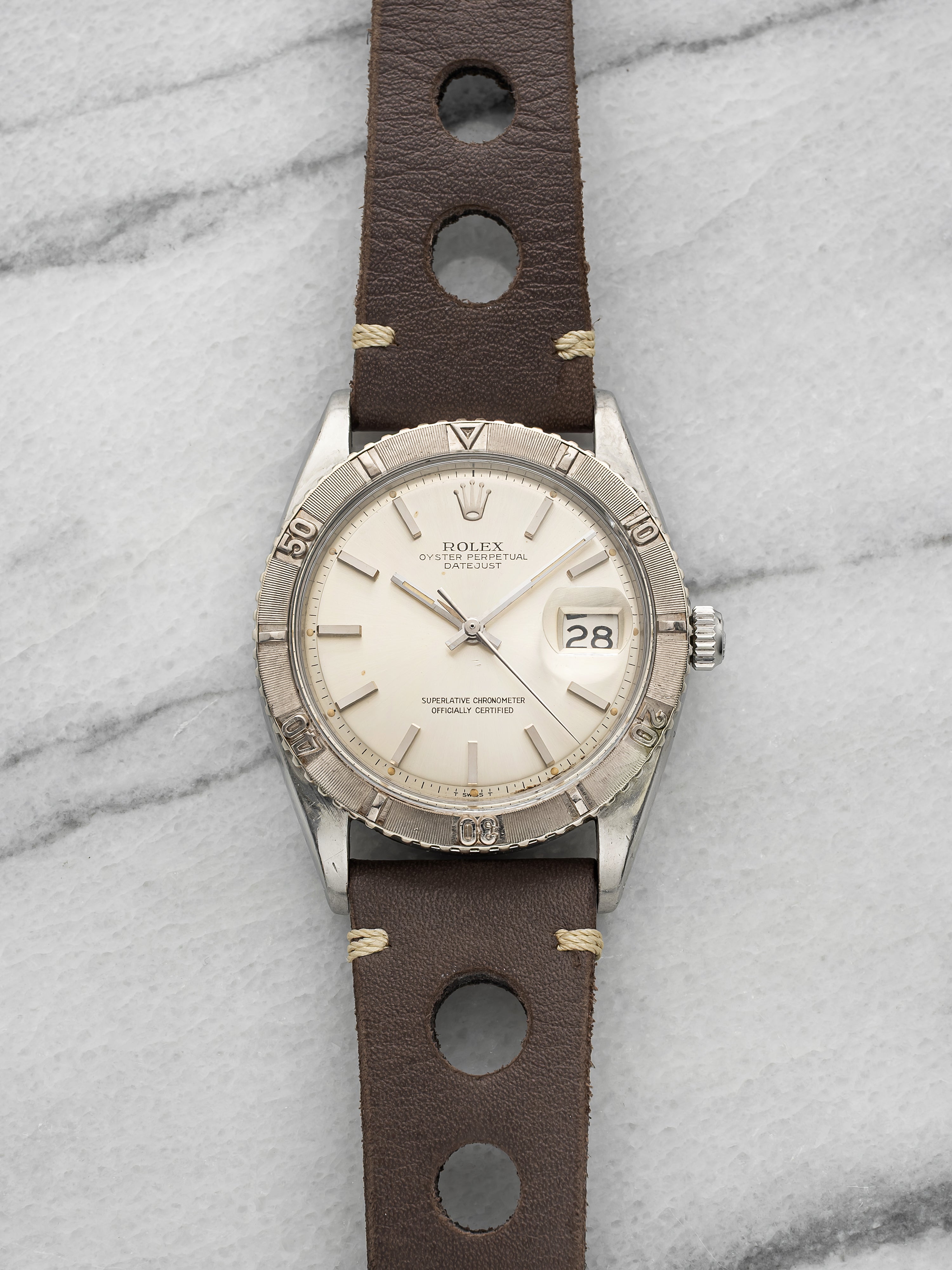 Vintage 1968 Rolex Datejust 1625 Stainless Steel Silver Dial Auto 36mm