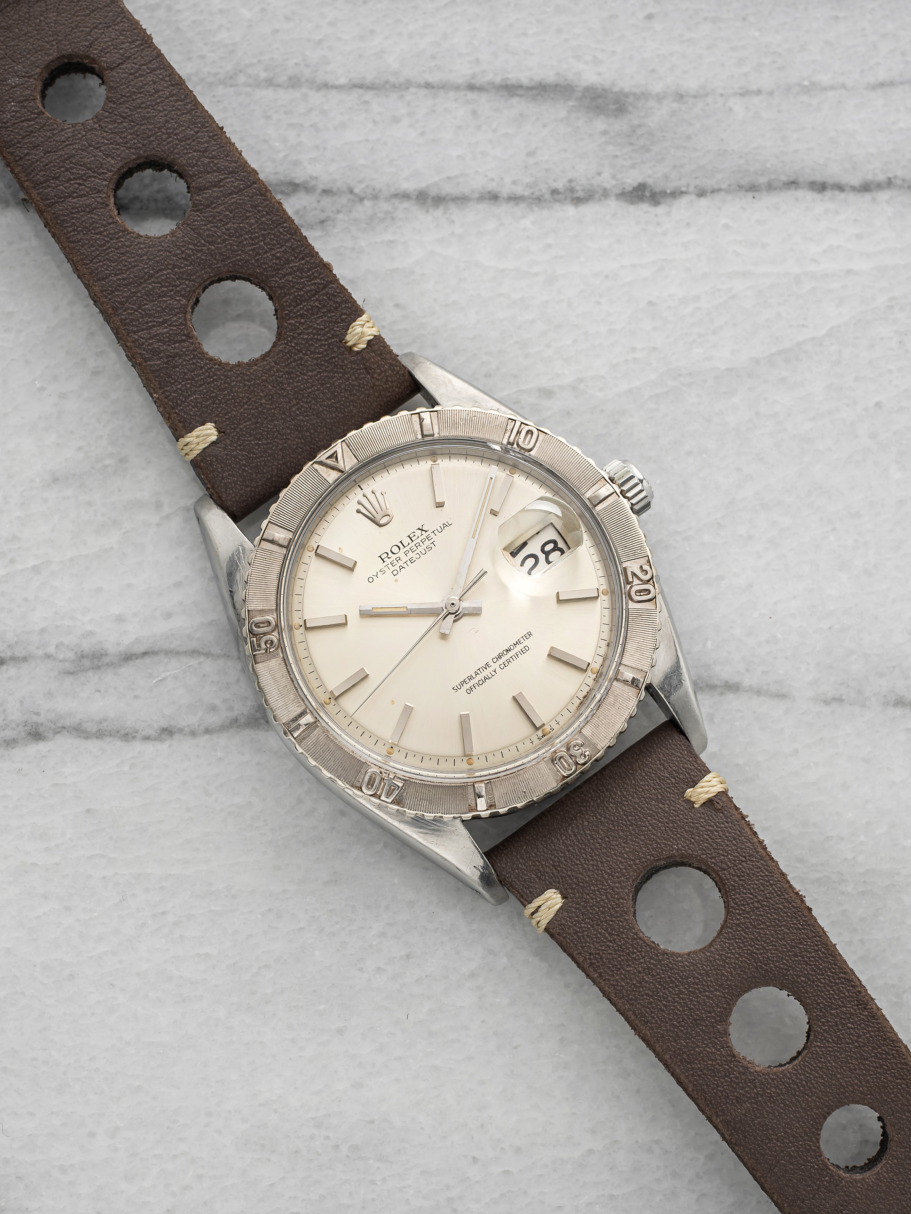 Vintage 1968 Rolex Datejust 1625 Stainless Steel Silver Dial Auto 36mm