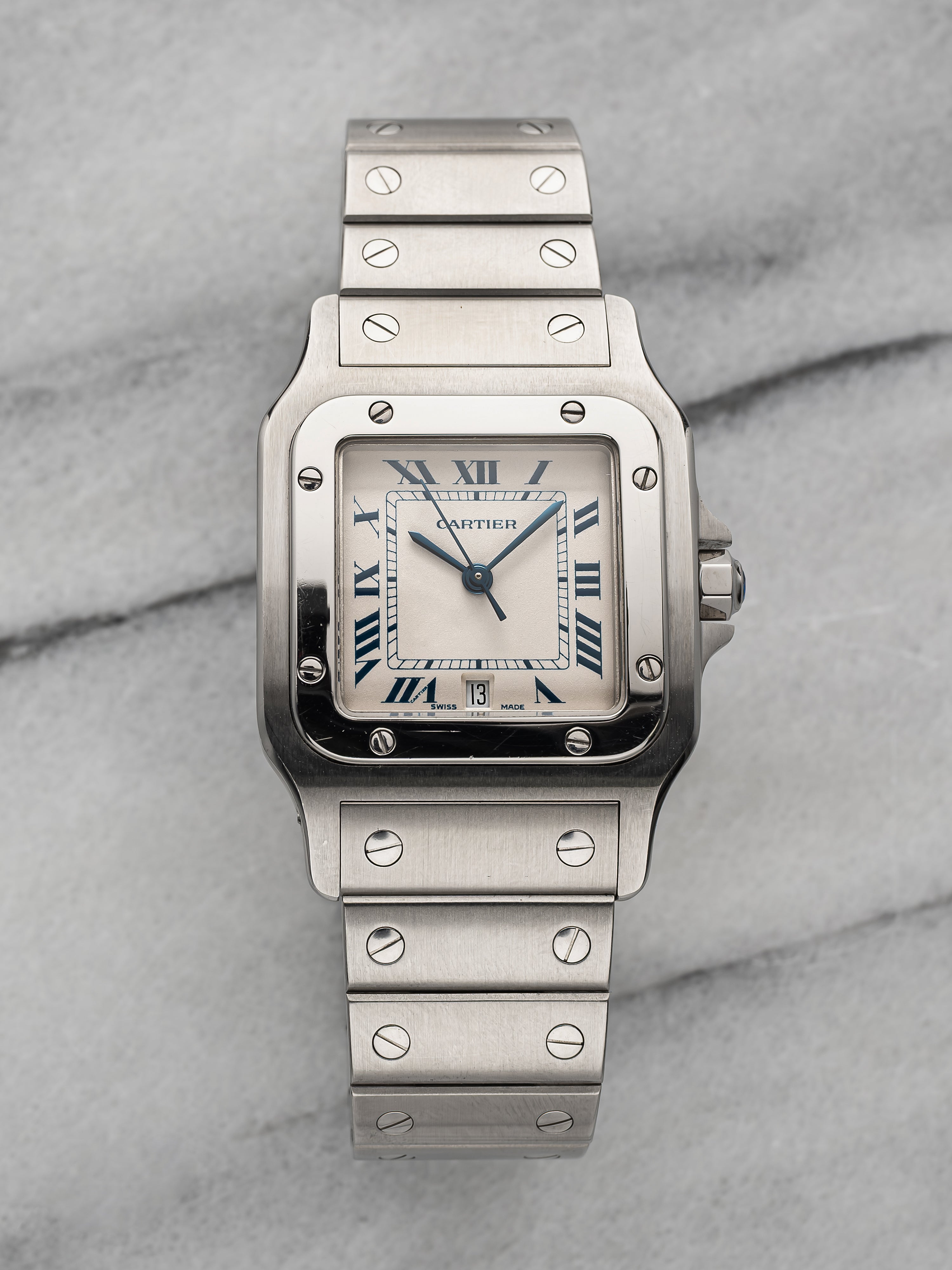 Cartier Santos 1564 - Blue Roman Dial.