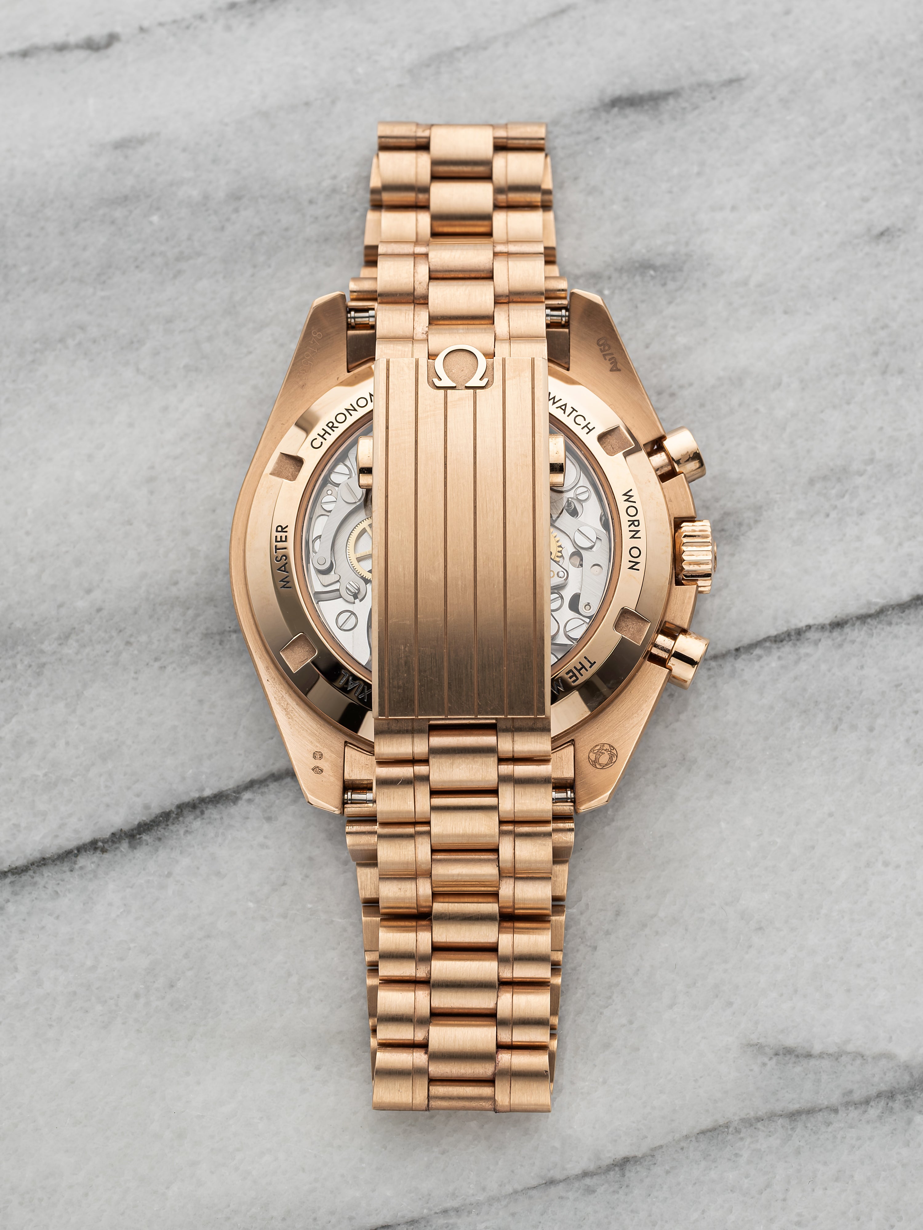 Omega Speedmaster - 18k Rose Gold, Black Dial