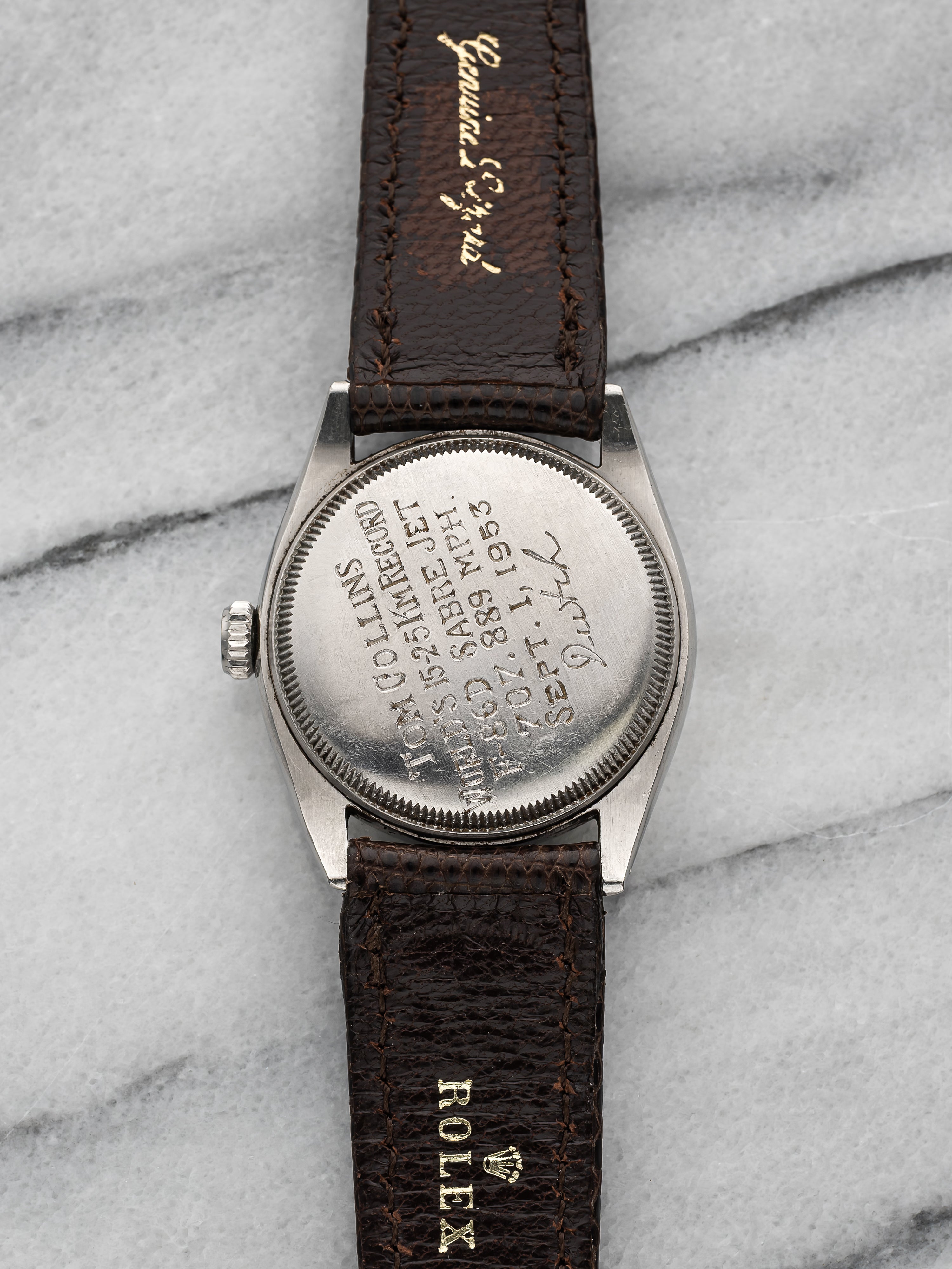 Rolex OP 6085 Brock & Co - Major Harold Collins Speed Record.