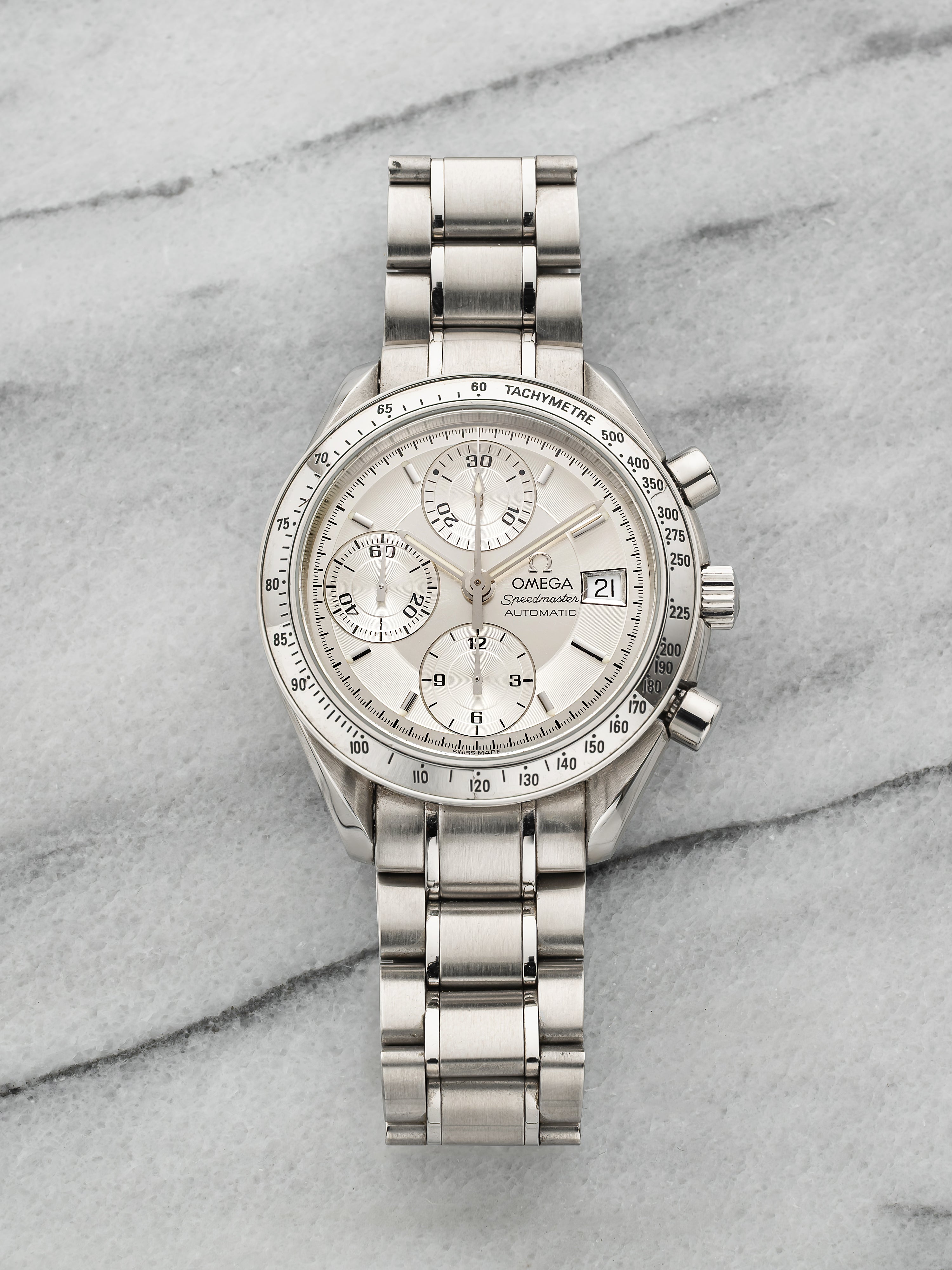 Omega Speedmaster Date - Silver Dial