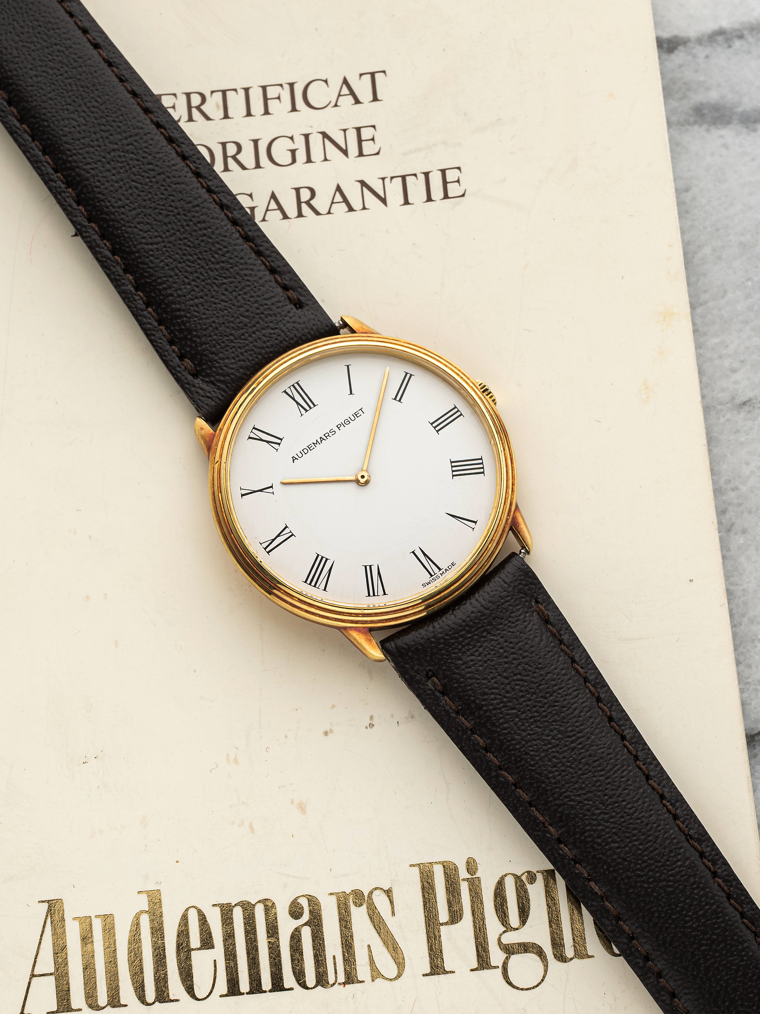 Audemars Piguet Ultra Thin - White Roman Dial