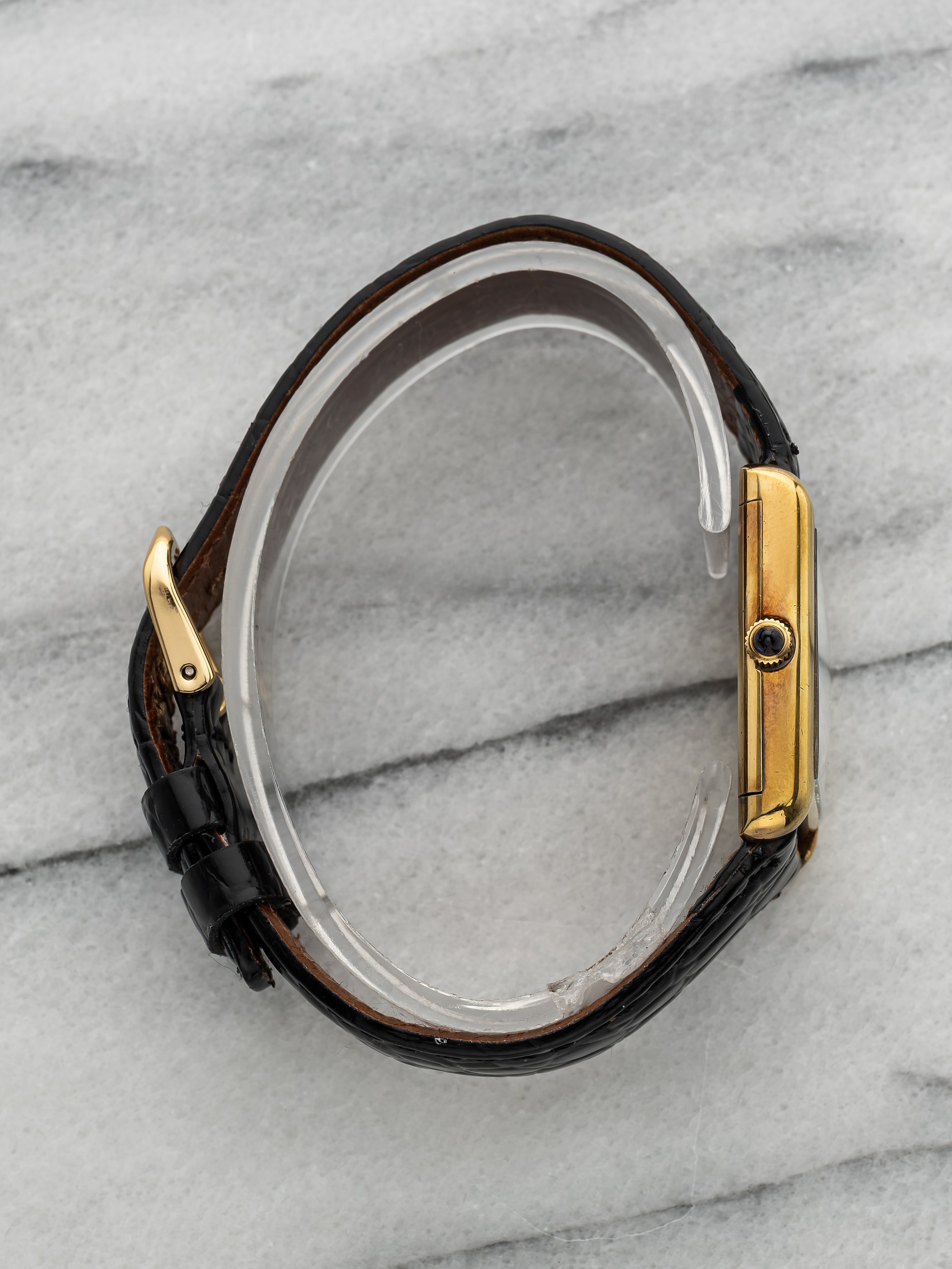 Eska Tank - Turquoise and Black Lacquered Dial