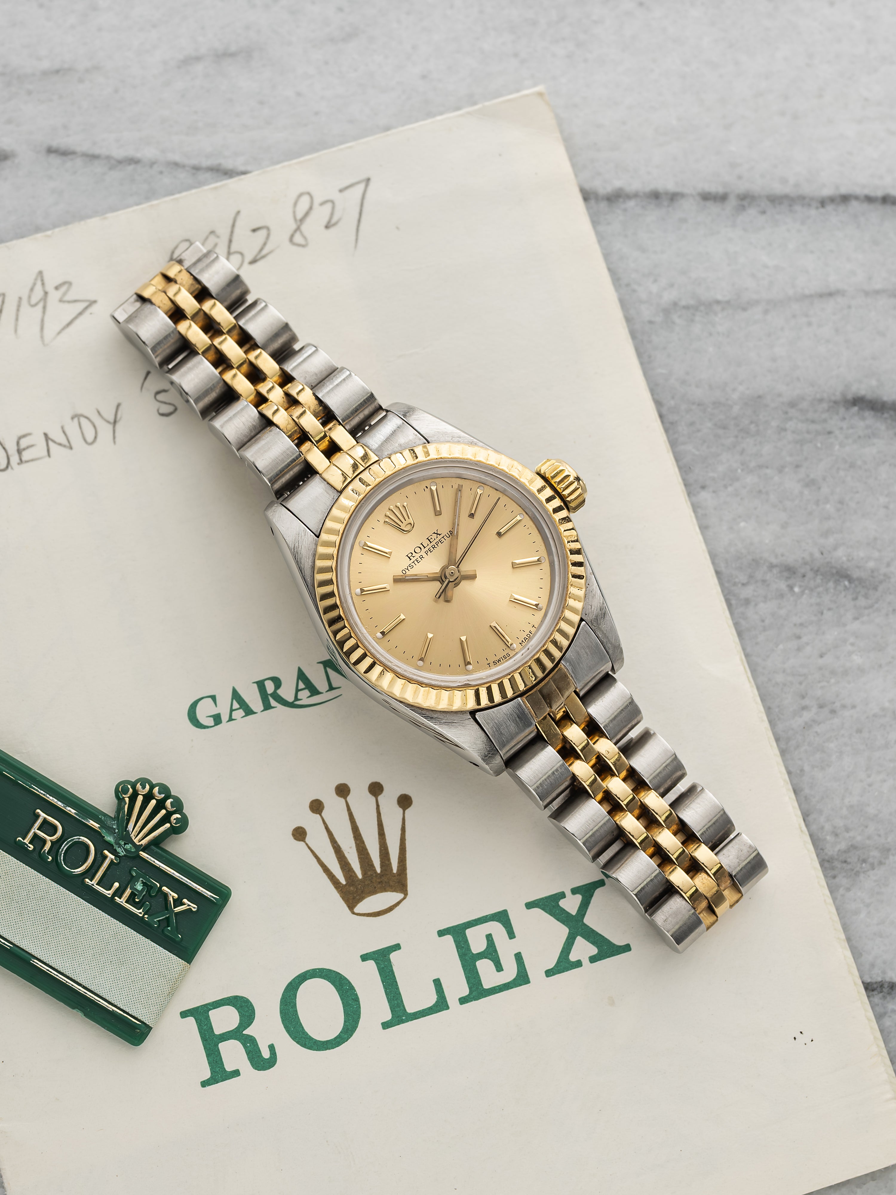 1988 Rolex Lady OP 67193 - Two Tone Champagne Dial