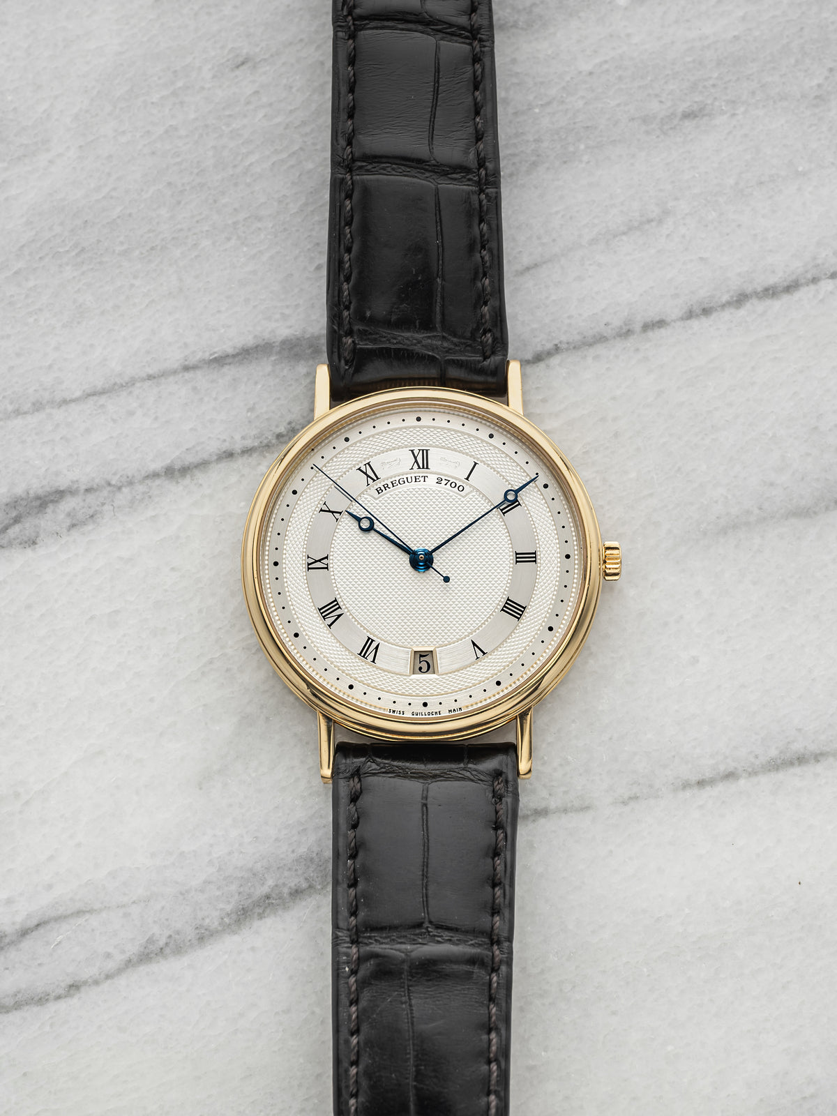 2010s Breguet Classique 5930 18K Yellow Gold Guilloche Dial Automatic 36mm