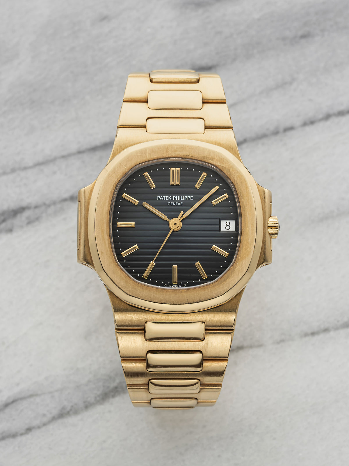 Patek Philippe Nautilus 3800 - 18K Yellow Gold Blue Dial