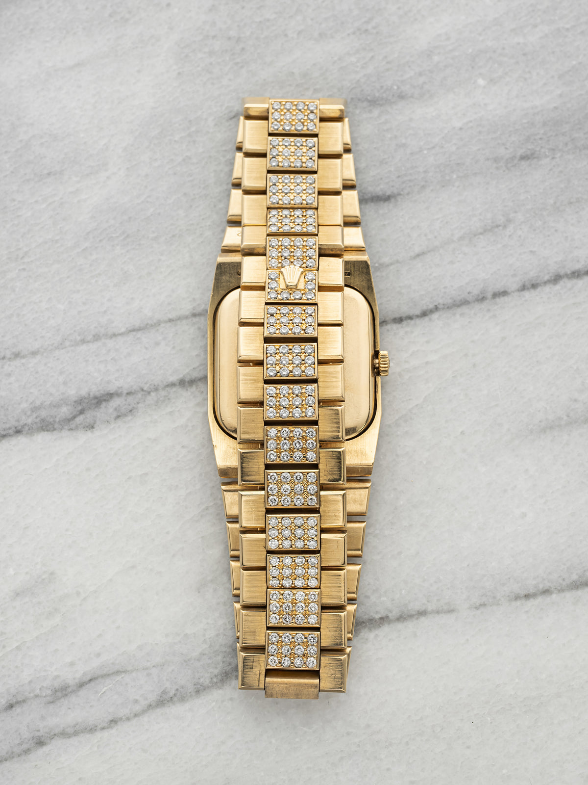 Vintage 1970s Rolex Lady Cellini 4652 18K YG Champagne Dial Manual 27mm