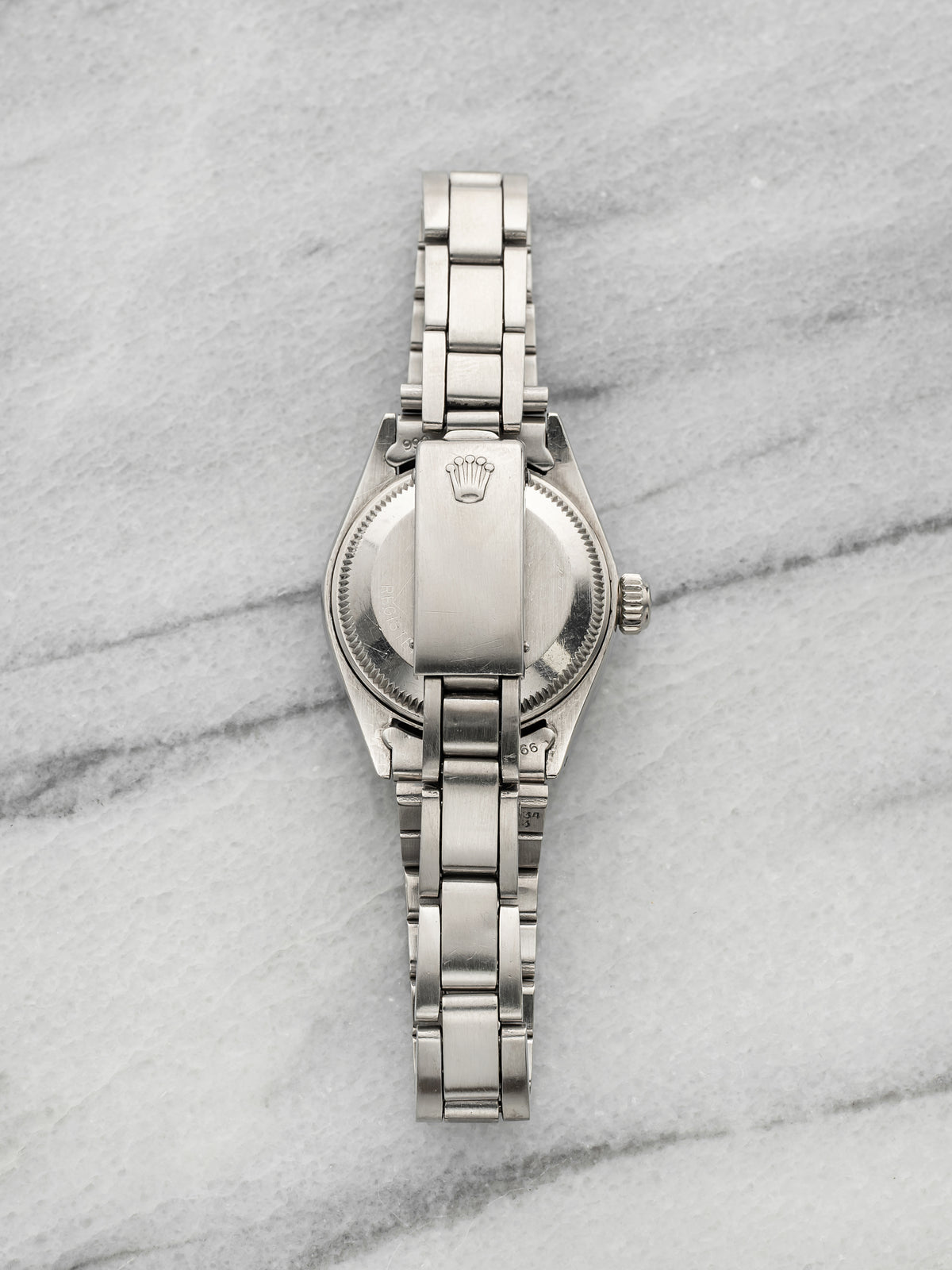 Vintage 1974 Rolex Lady Oyster Perpetual Date 6916 Steel Blue Dial Manual 28mm