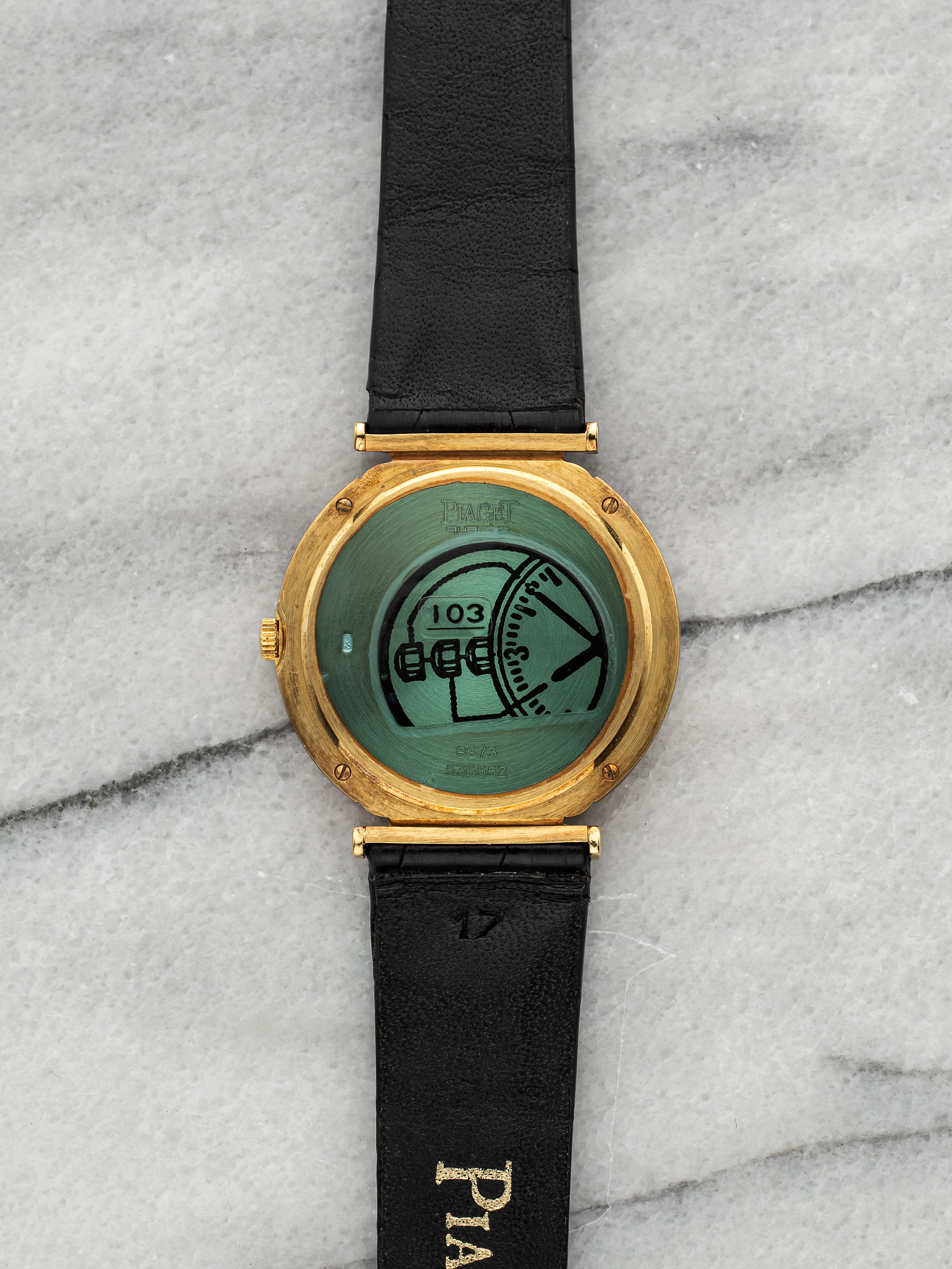 Piaget Polo 8673 - 18k Gold, Champagne Dial