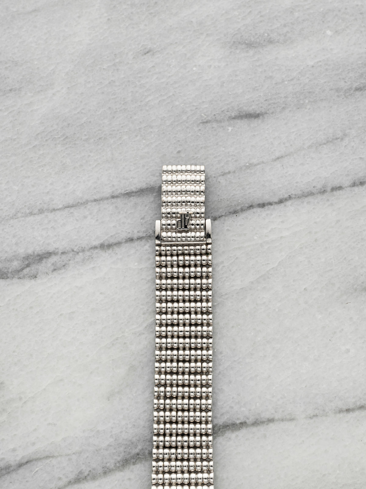 Vintage 1980s Audemars Piguet Ladies 18K WG Lapis Diamond Sapphire Dial 20mm