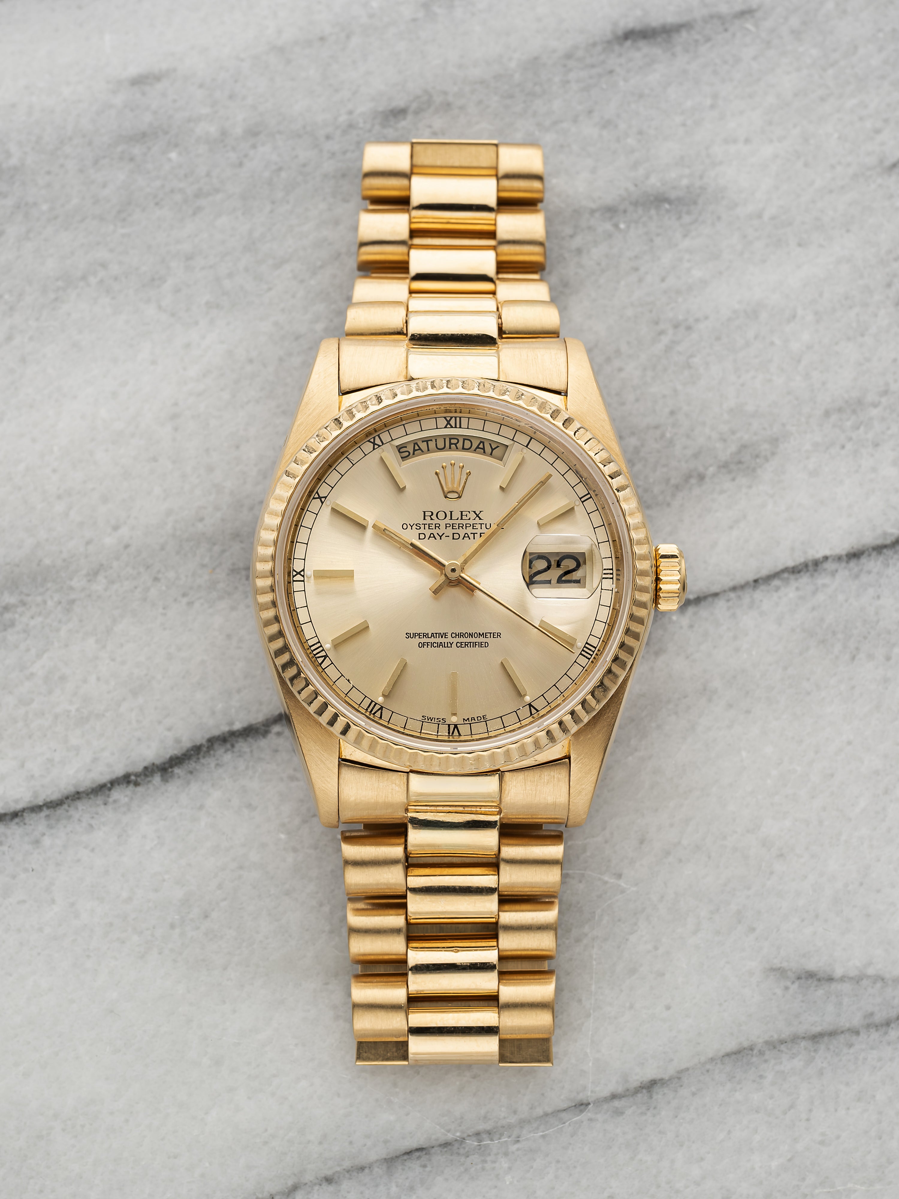 1984 Rolex Day-Date 18038 - Champagne Dial