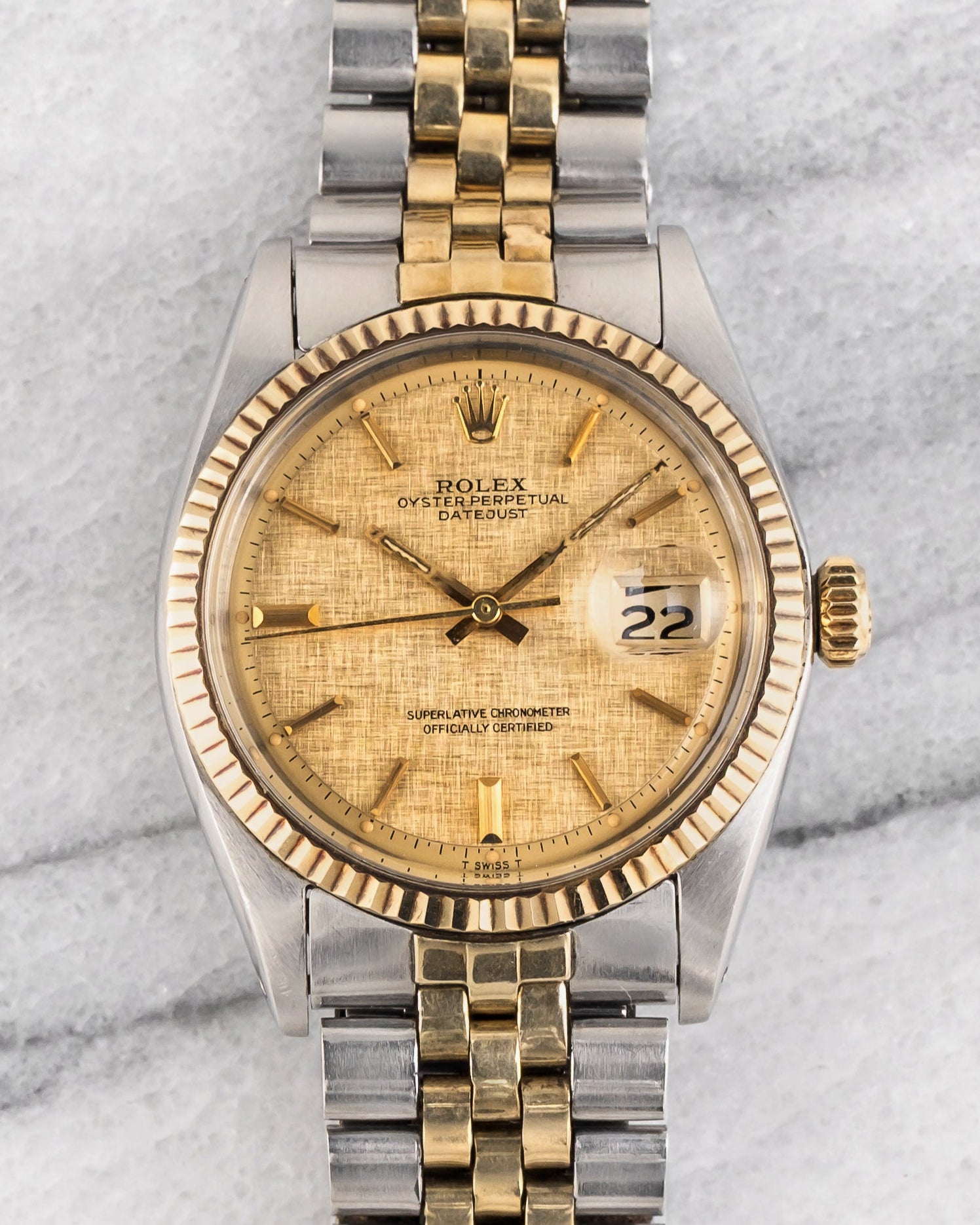 Rolex Datejust 1601 - Champagne Linen