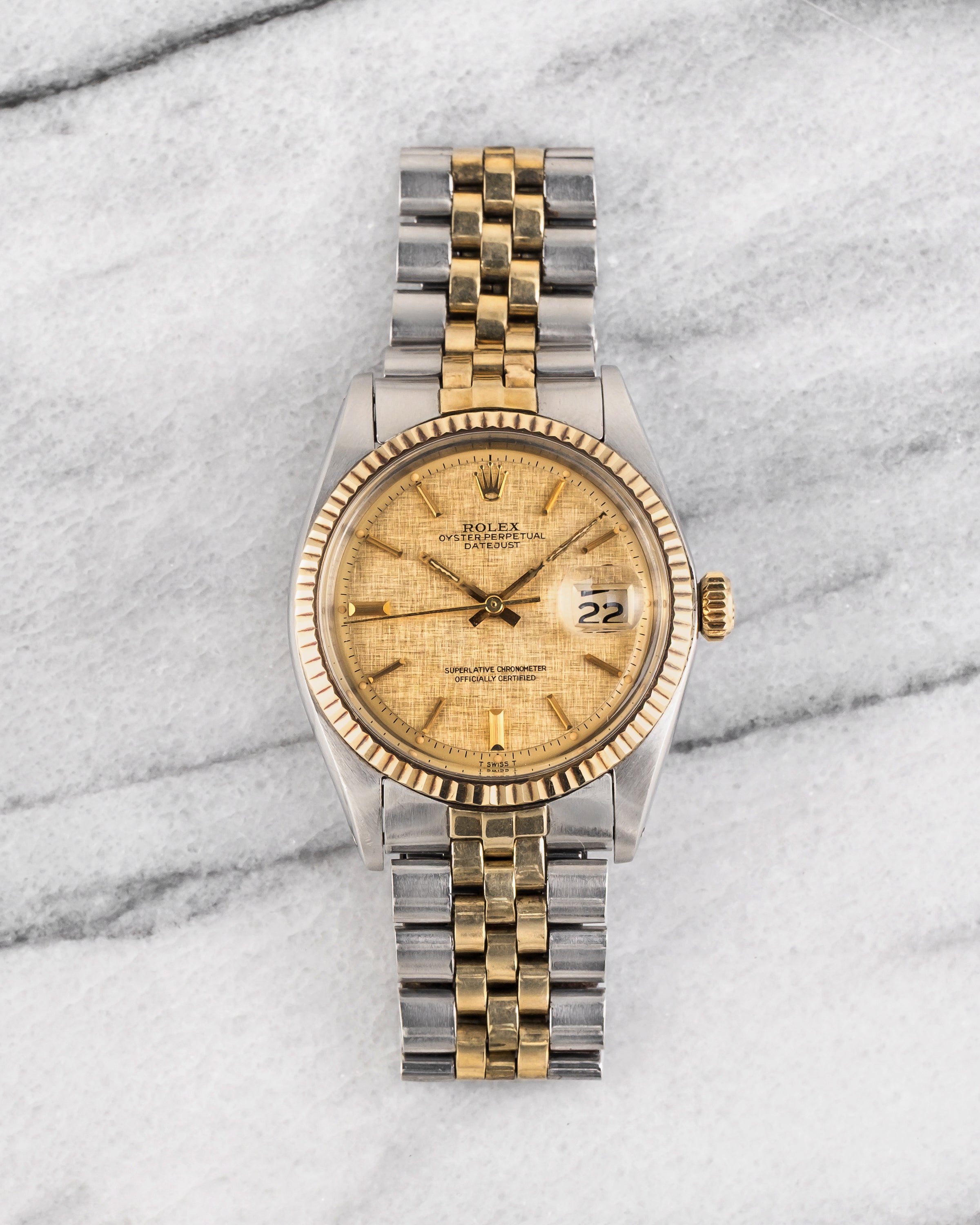 Rolex Datejust 1601 - Champagne Linen