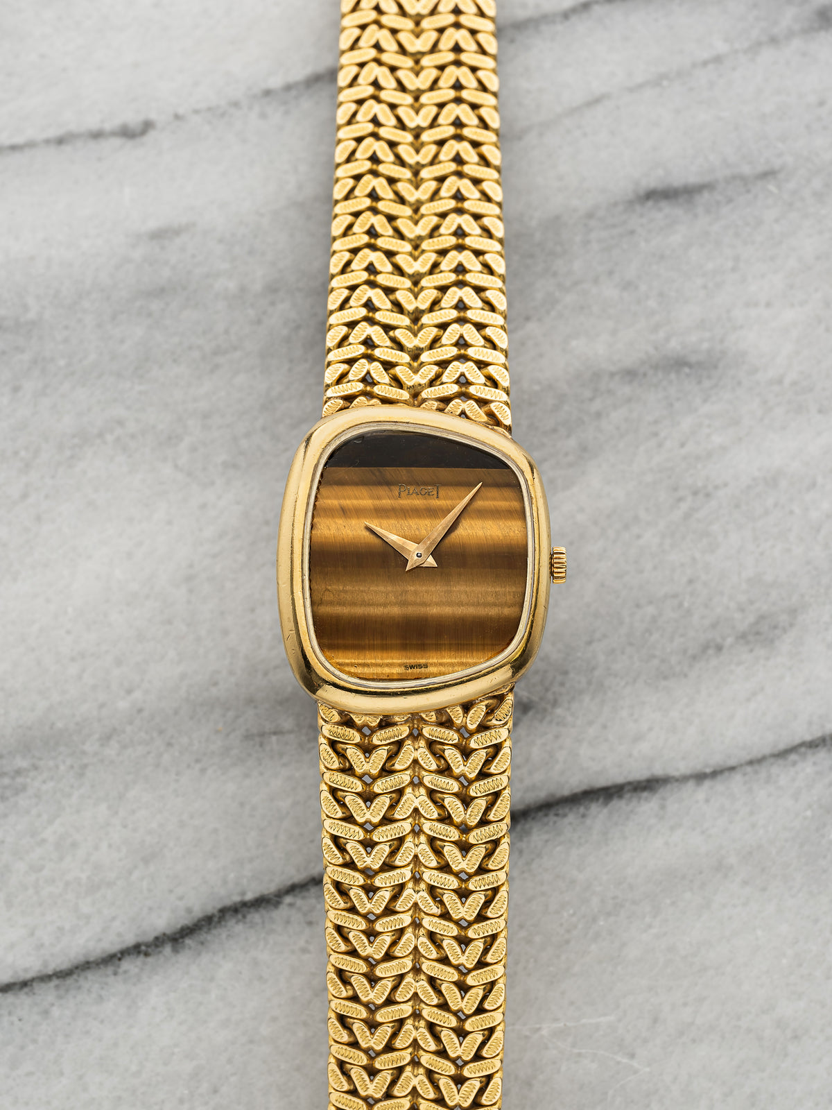 Piaget Asymmetric - Tiger Eye Dial, Yellow Gold Integrated