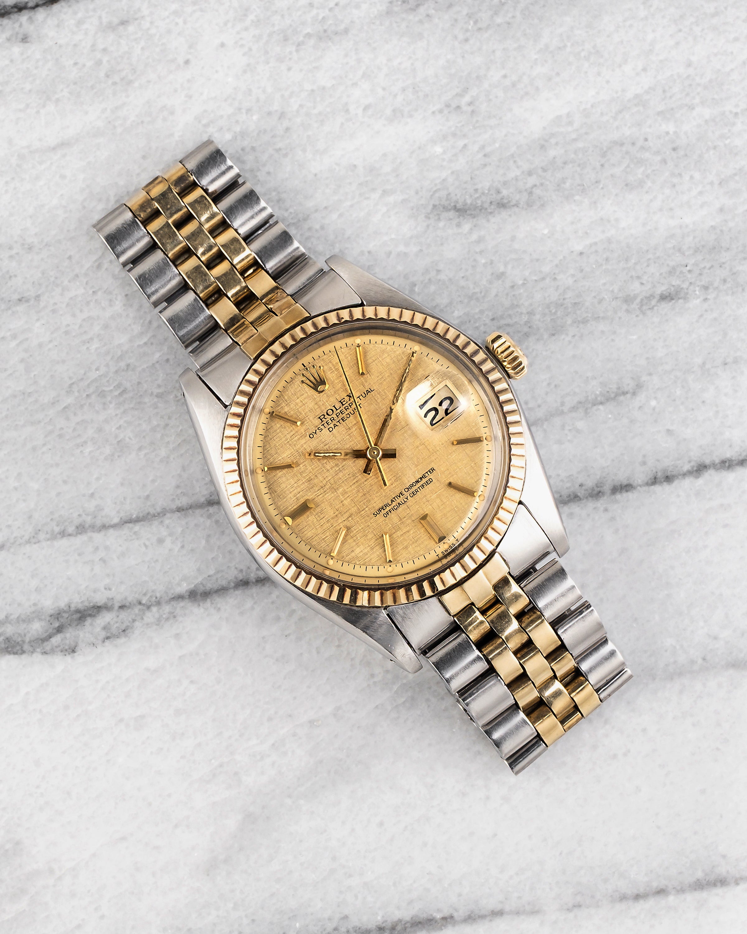 Rolex Datejust 1601 - Champagne Linen