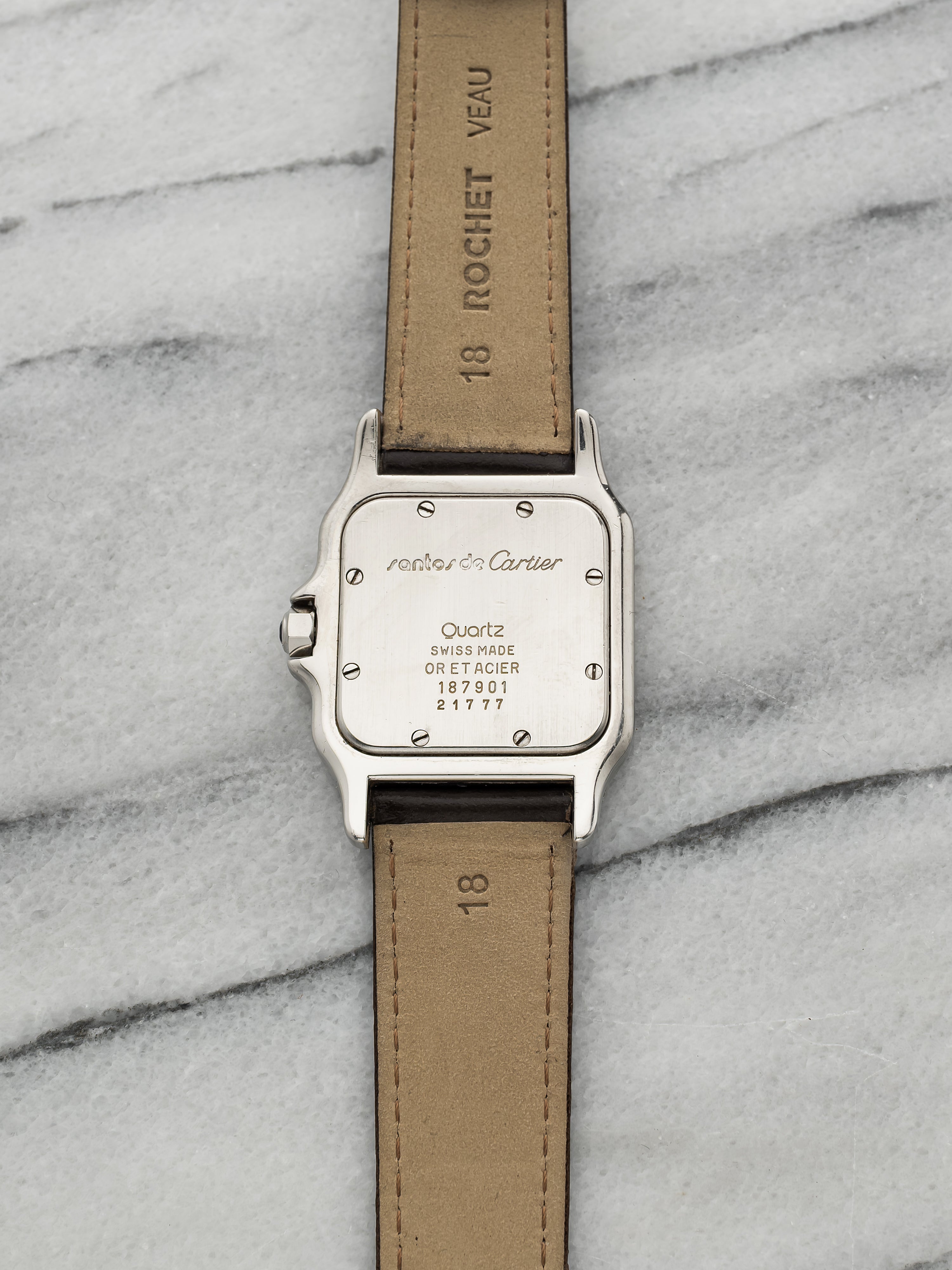 Cartier Santos 1566 - White Roman Dial