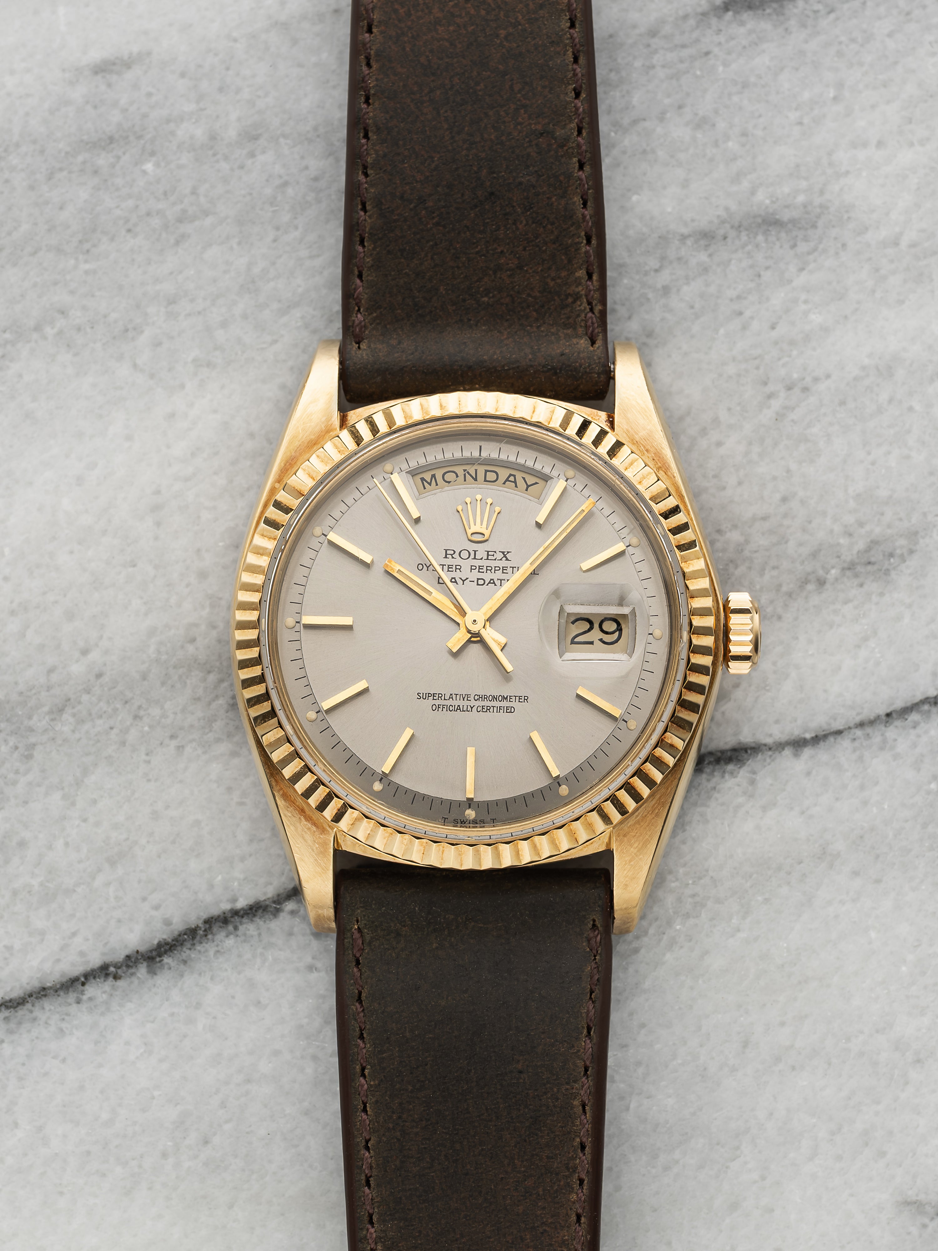1974 Rolex Day-Date 1803 - Yellow Gold Silver Dial