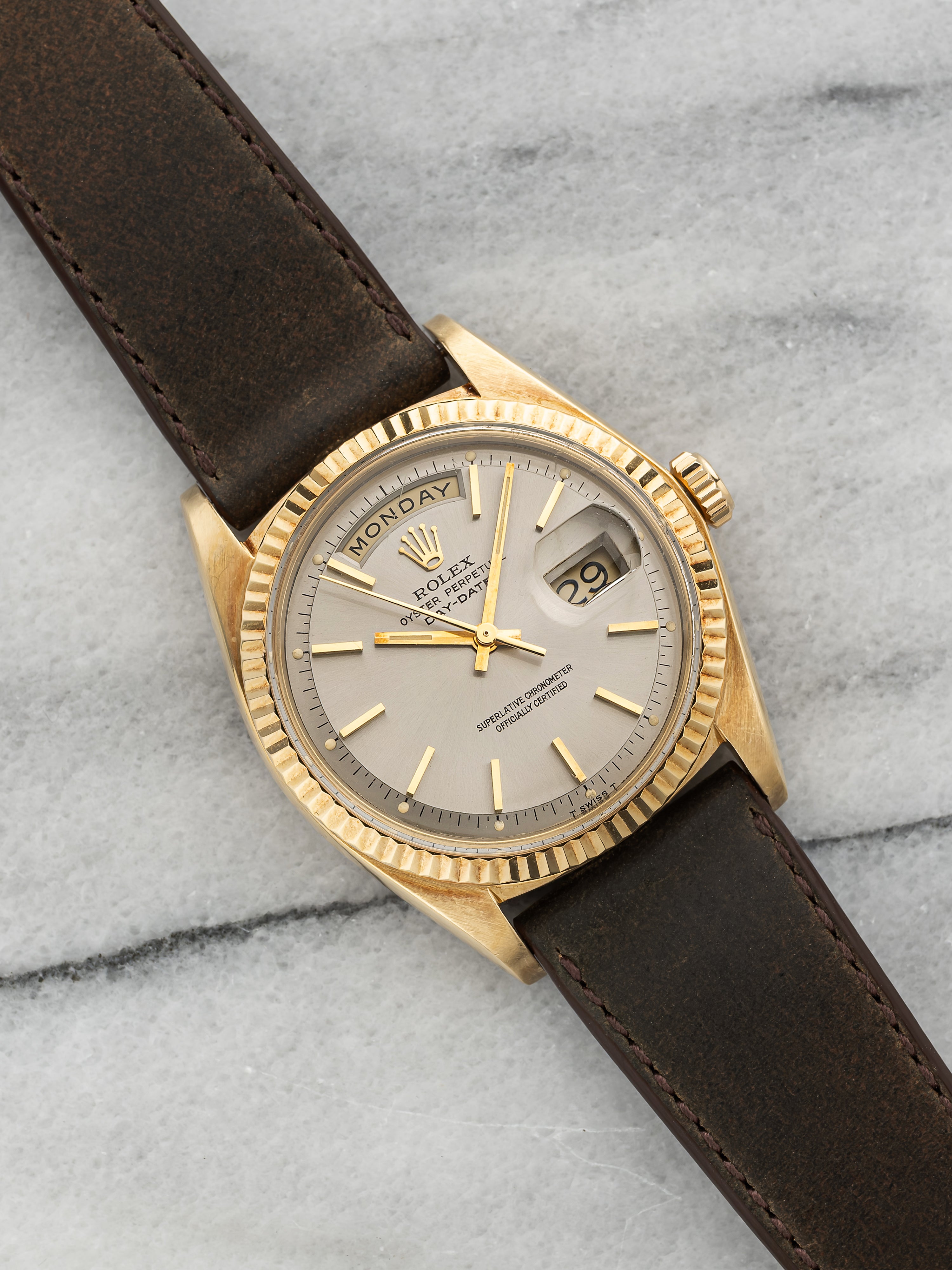 1974 Rolex Day-Date 1803 - Yellow Gold Silver Dial