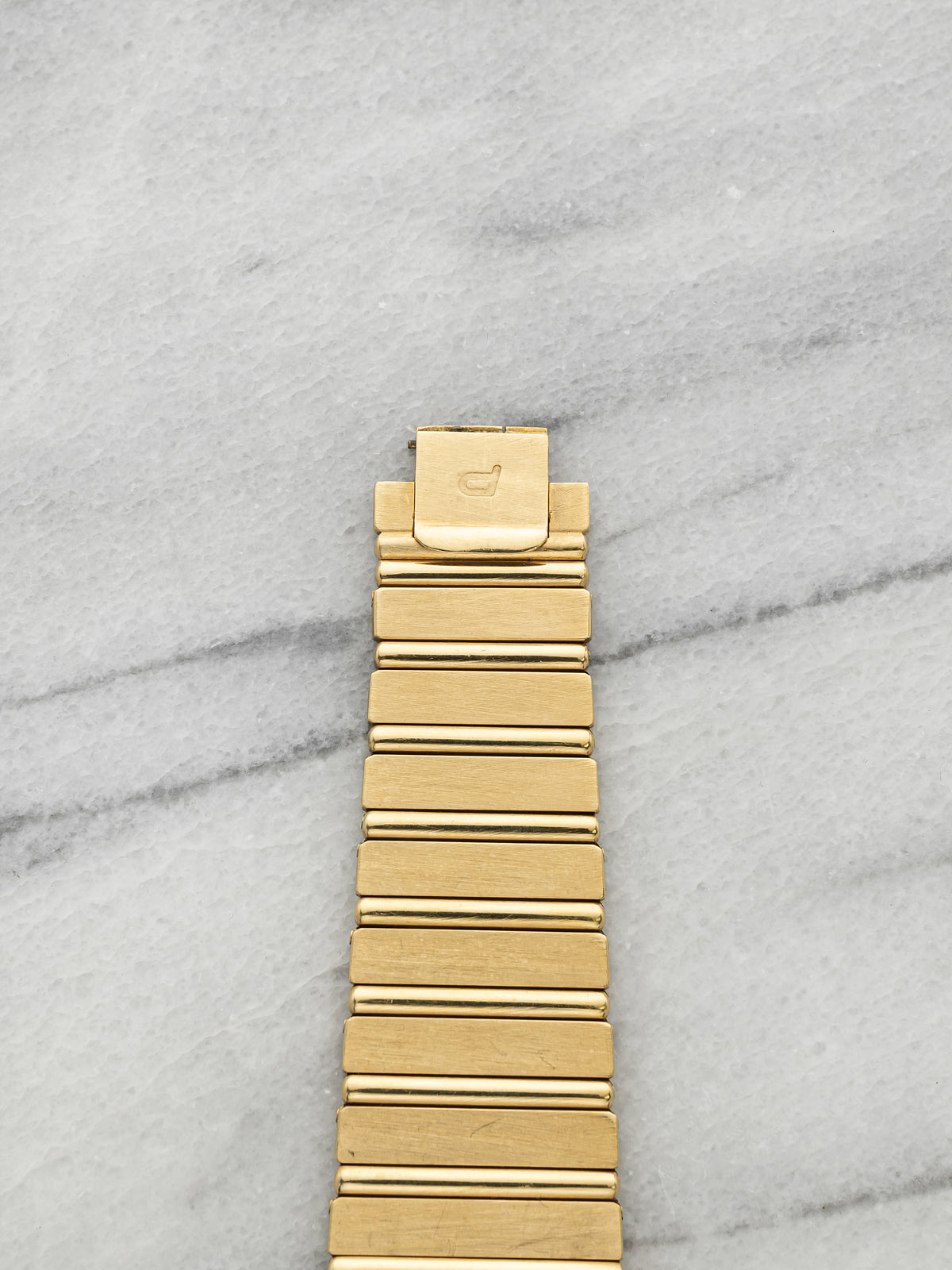 Vintage 1980s Piaget Polo 7131 C 701 18K YG Gadroon Dial Quartz 25mm
