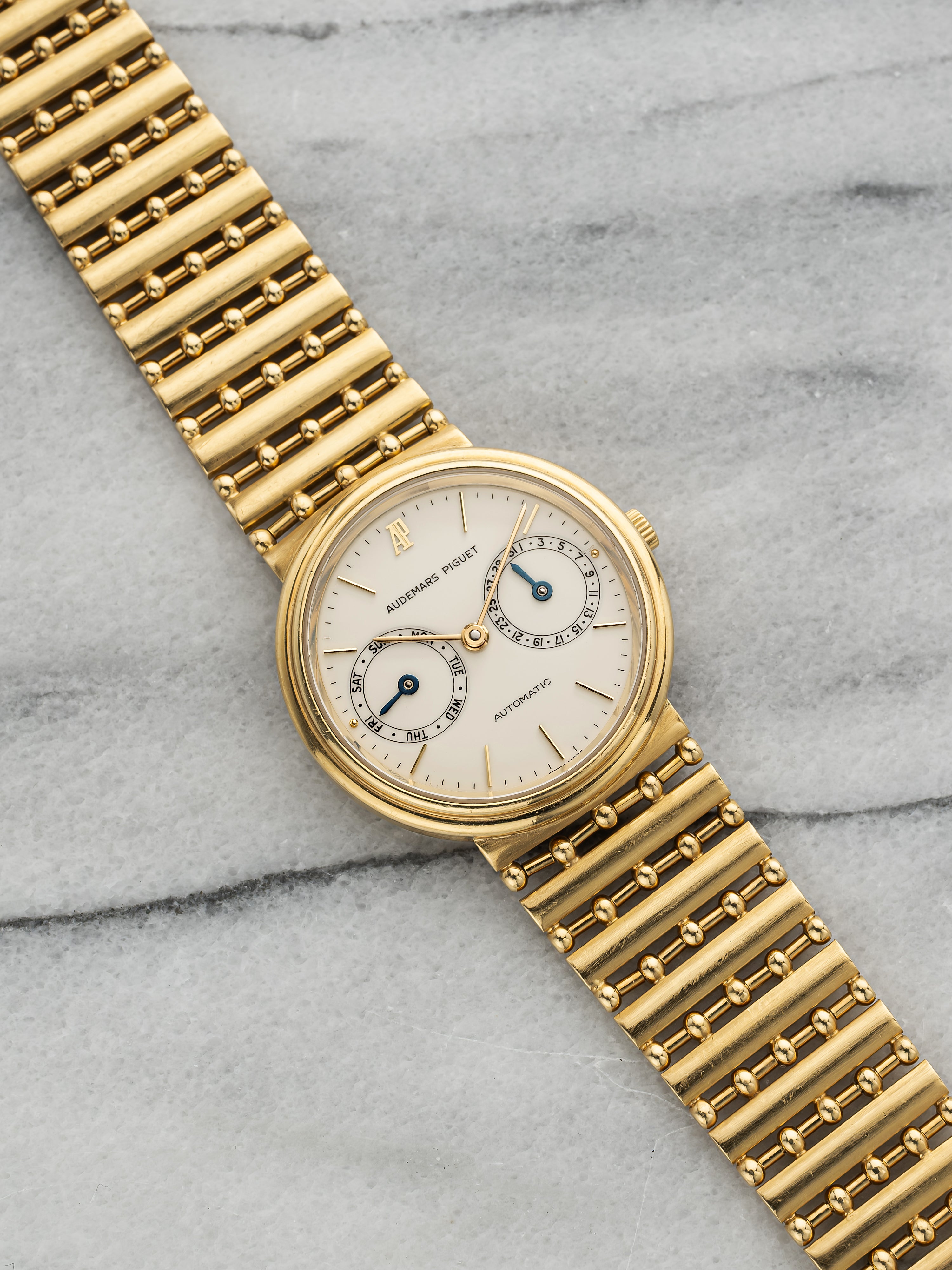 Audemars Piguet Day-Date 25573BA - Bullet Bracelet White Dial