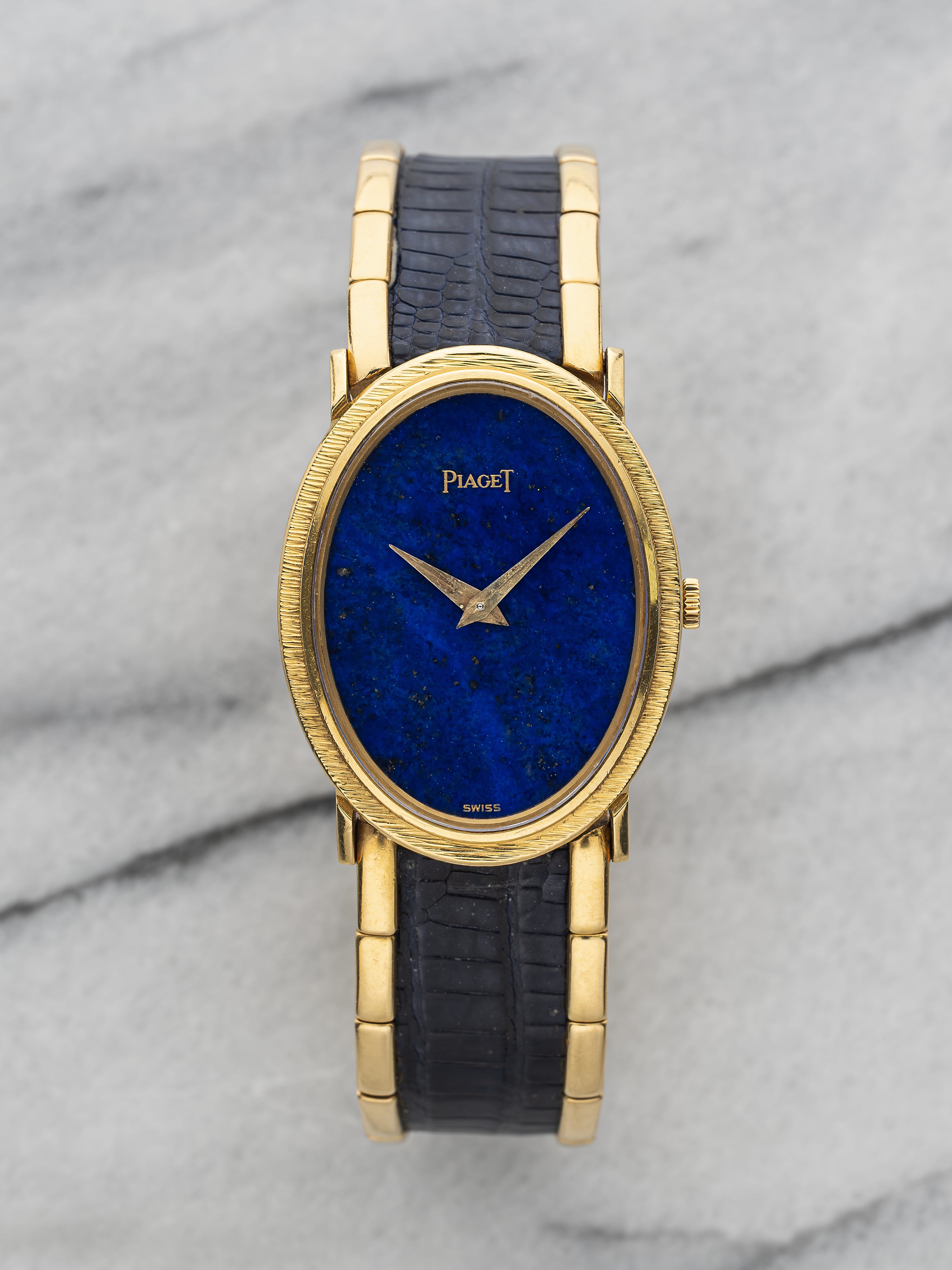 Piaget 9861 – 18K Gold Lapis Lazuli Dial Wempe Retailed