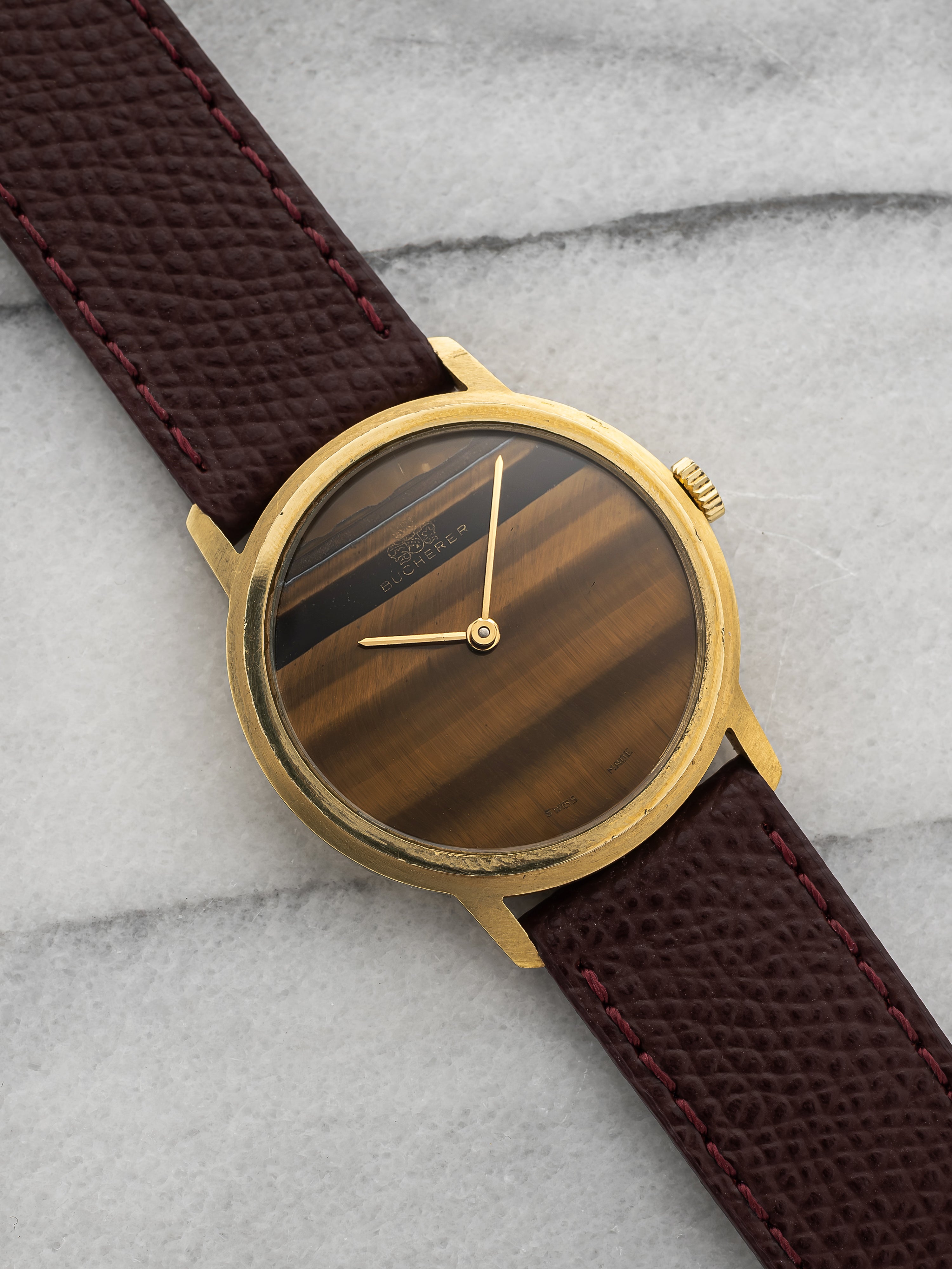 Bucherer – Gold-Plated Tiger Eye Dial