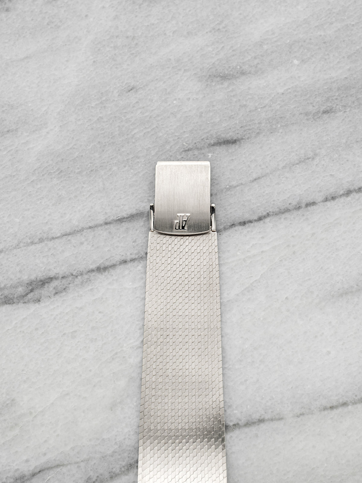 Vintage 1970s Audemars Piguet Cushion Ellipse 18K WG Black Diamond Manual 34mm