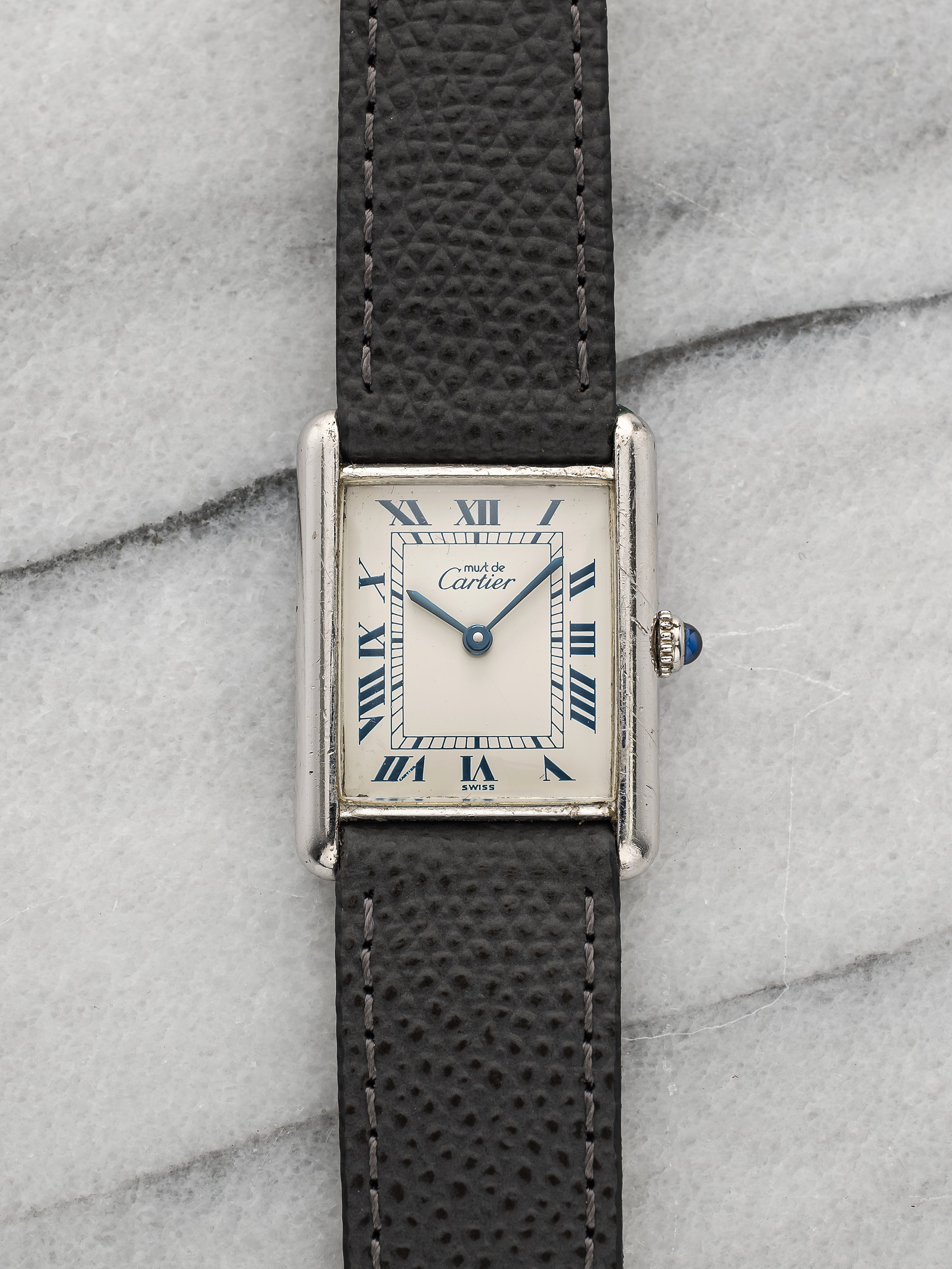 Cartier Must de Tank 690006 - .925 Sterling Silver White Roman Dial