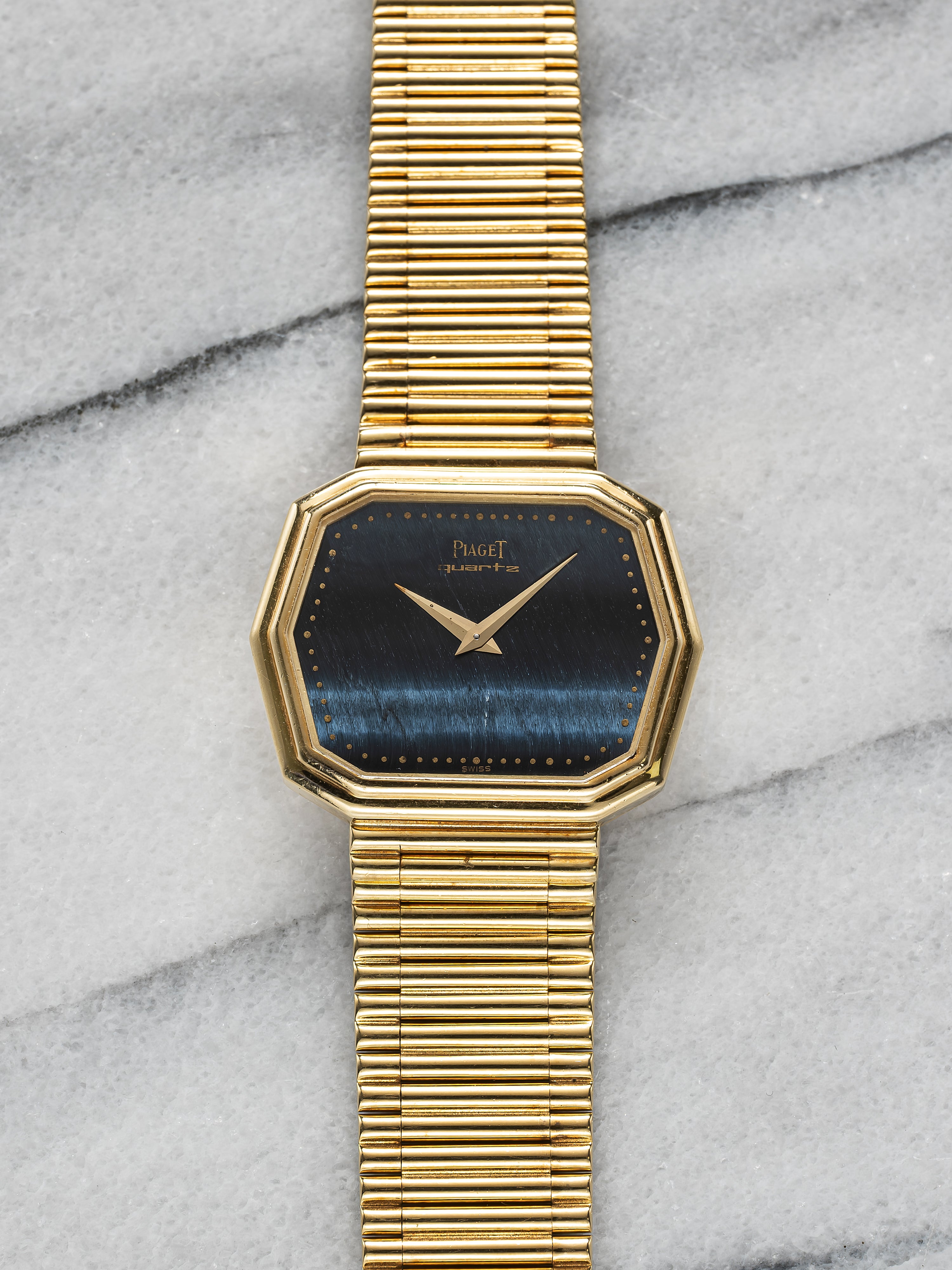 Piaget 75608 – 18K Yellow Gold Hawkeye Stone Dial