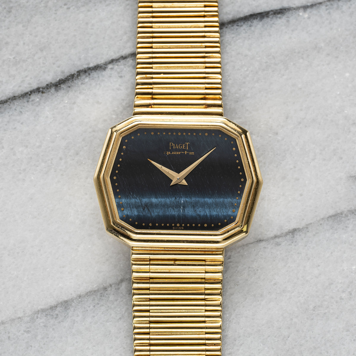 Piaget 75608 – 18K Yellow Gold Hawkeye Stone Dial