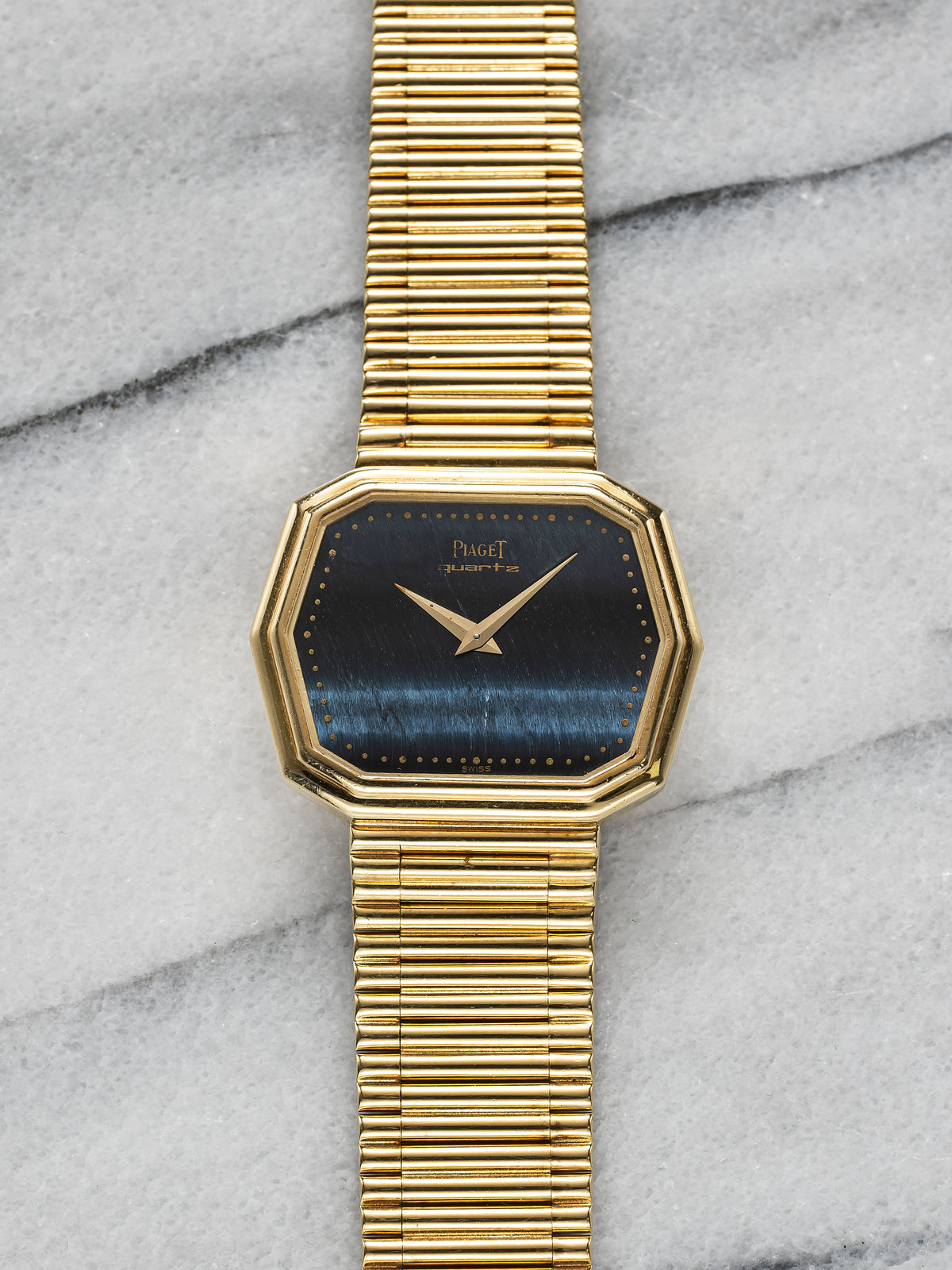 Piaget 75608 – 18K Yellow Gold Hawkeye Stone Dial
