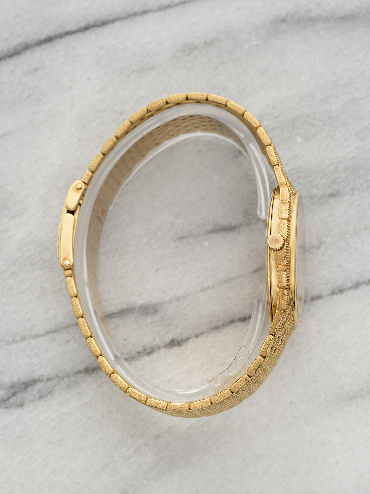 Vintage 1970s Audemars Piguet Cobra 18K Yellow Gold Diamond Dial Manual 33mm
