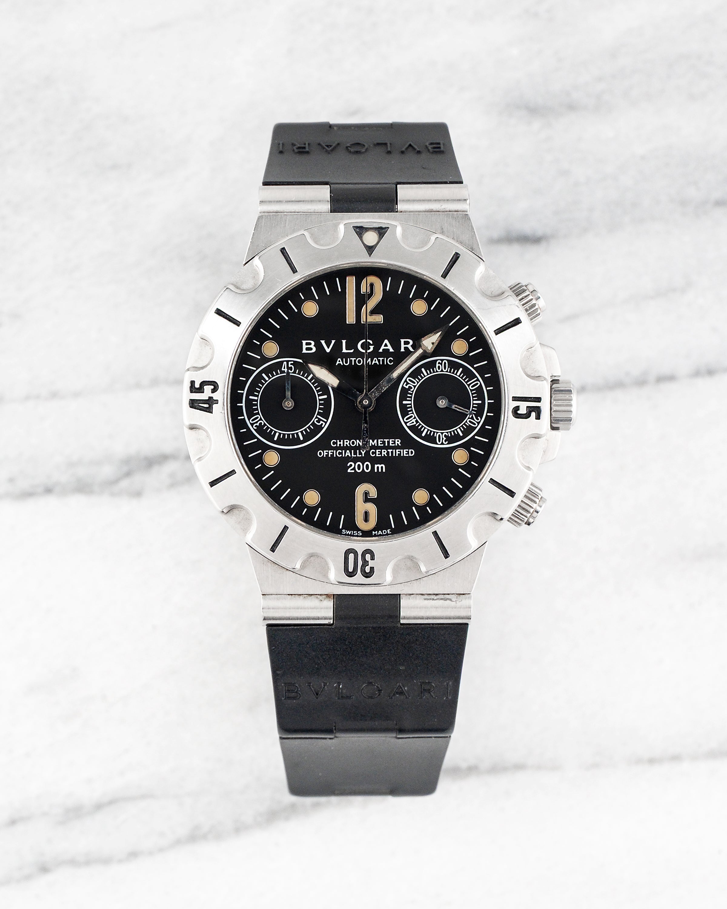 Bvlgari Scuba SC38S – Black Dial