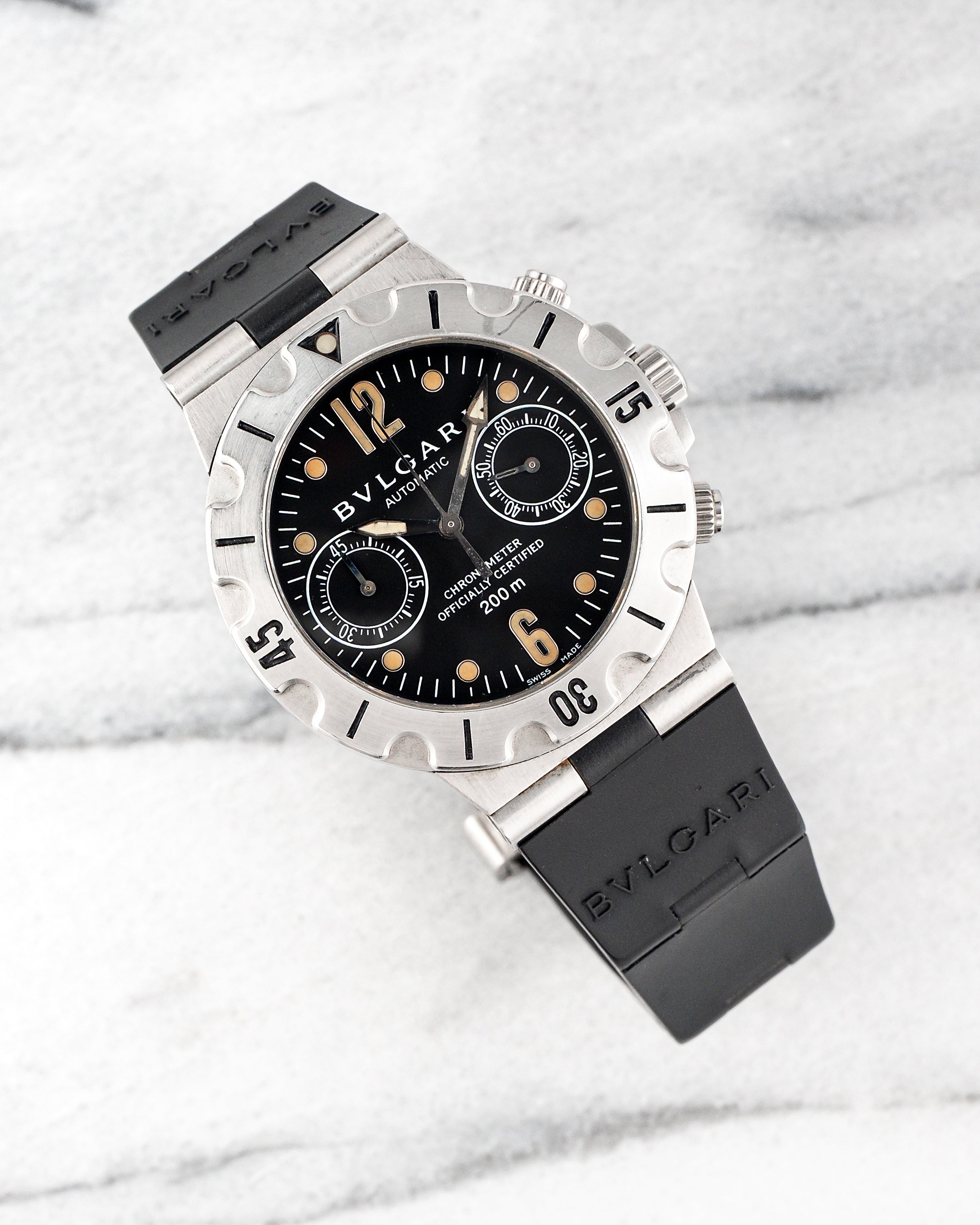 Bvlgari Scuba SC38S – Black Dial