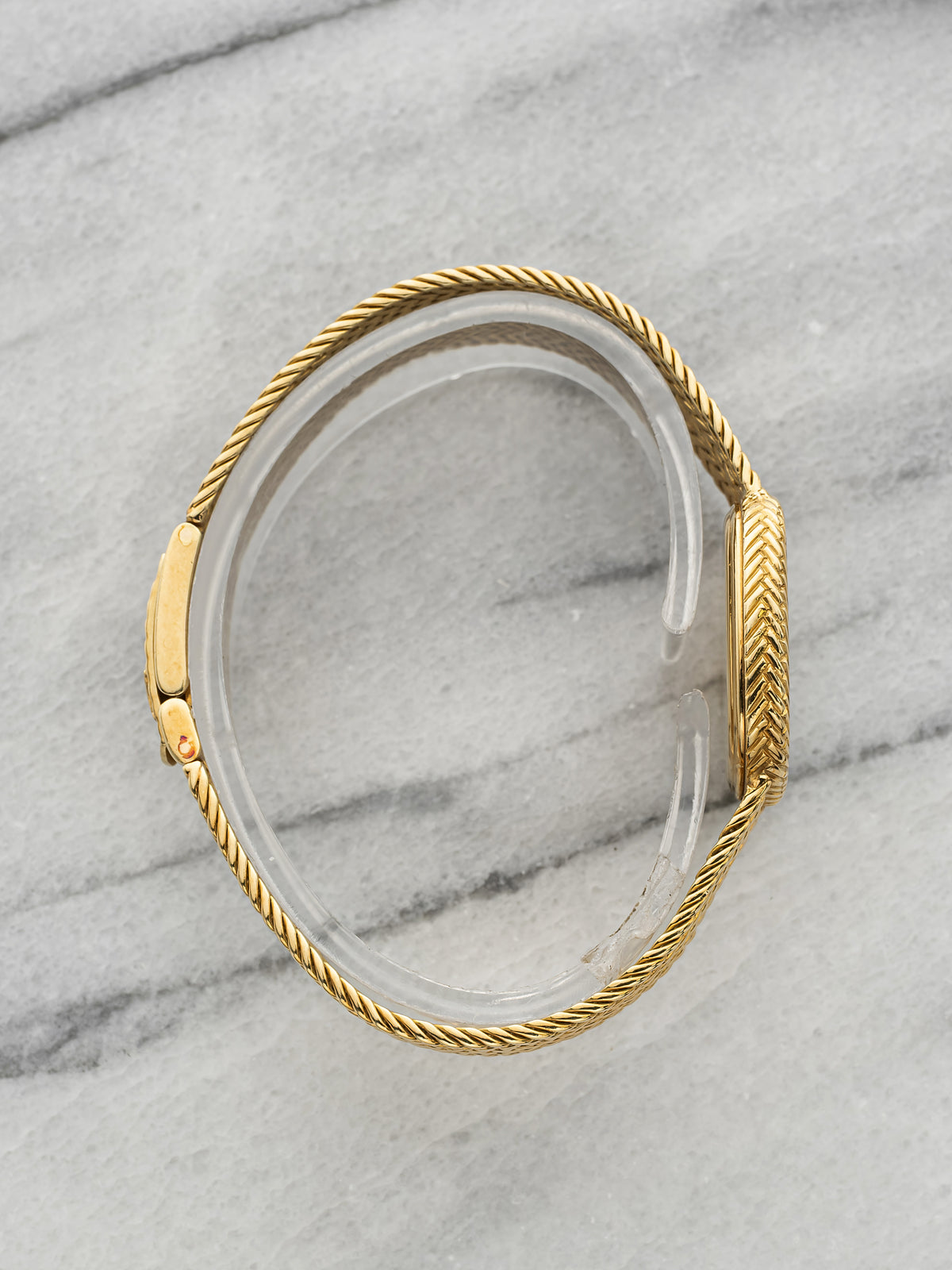 Vintage 1970s Audemars Piguet Lady Ellipse 18K YG Cream Diamond Dial Manual 22mm