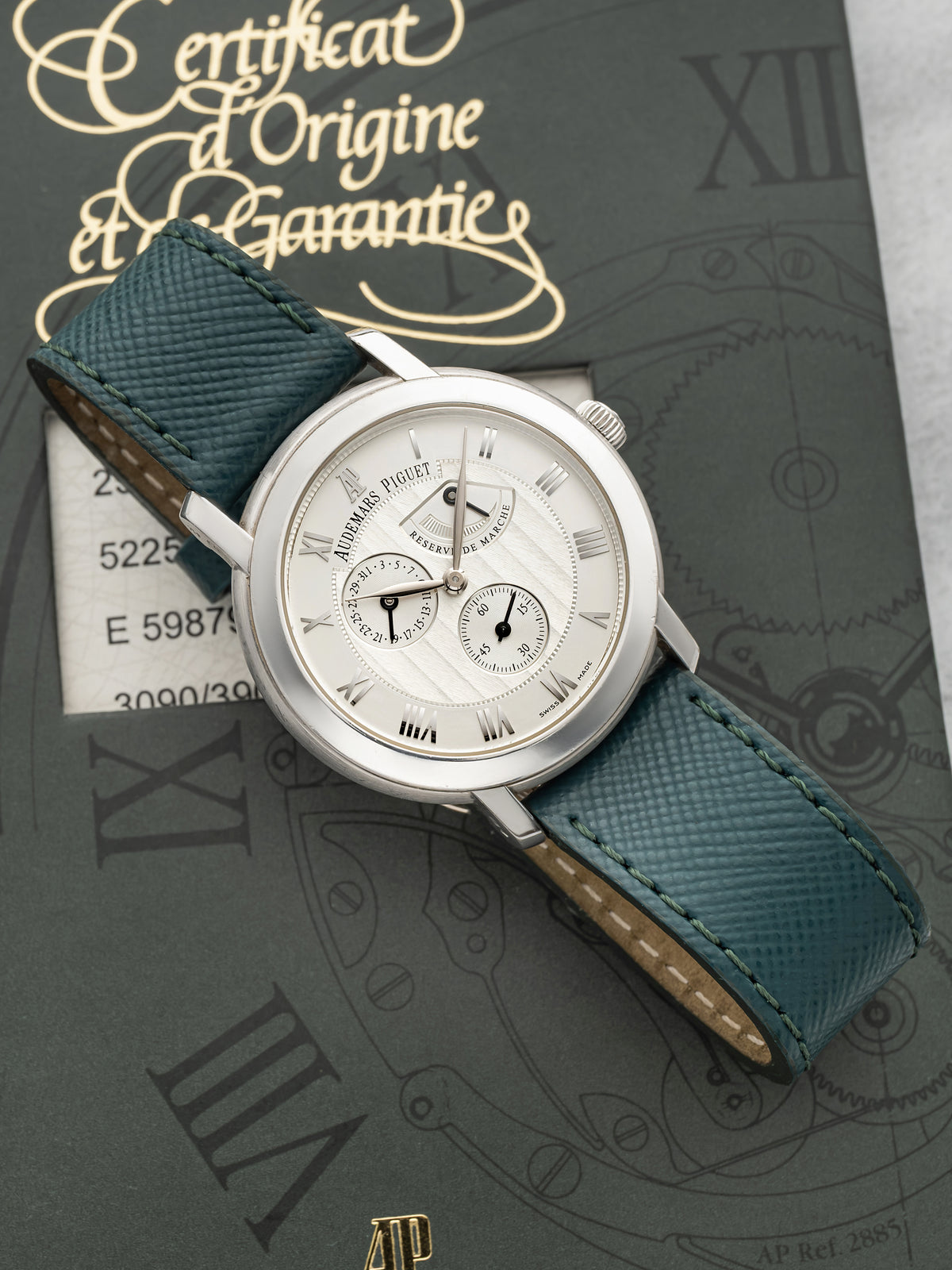 2000s Audemars Piguet Jules Audemars 25961BC 18K WG Silver Dial Manual 36mm