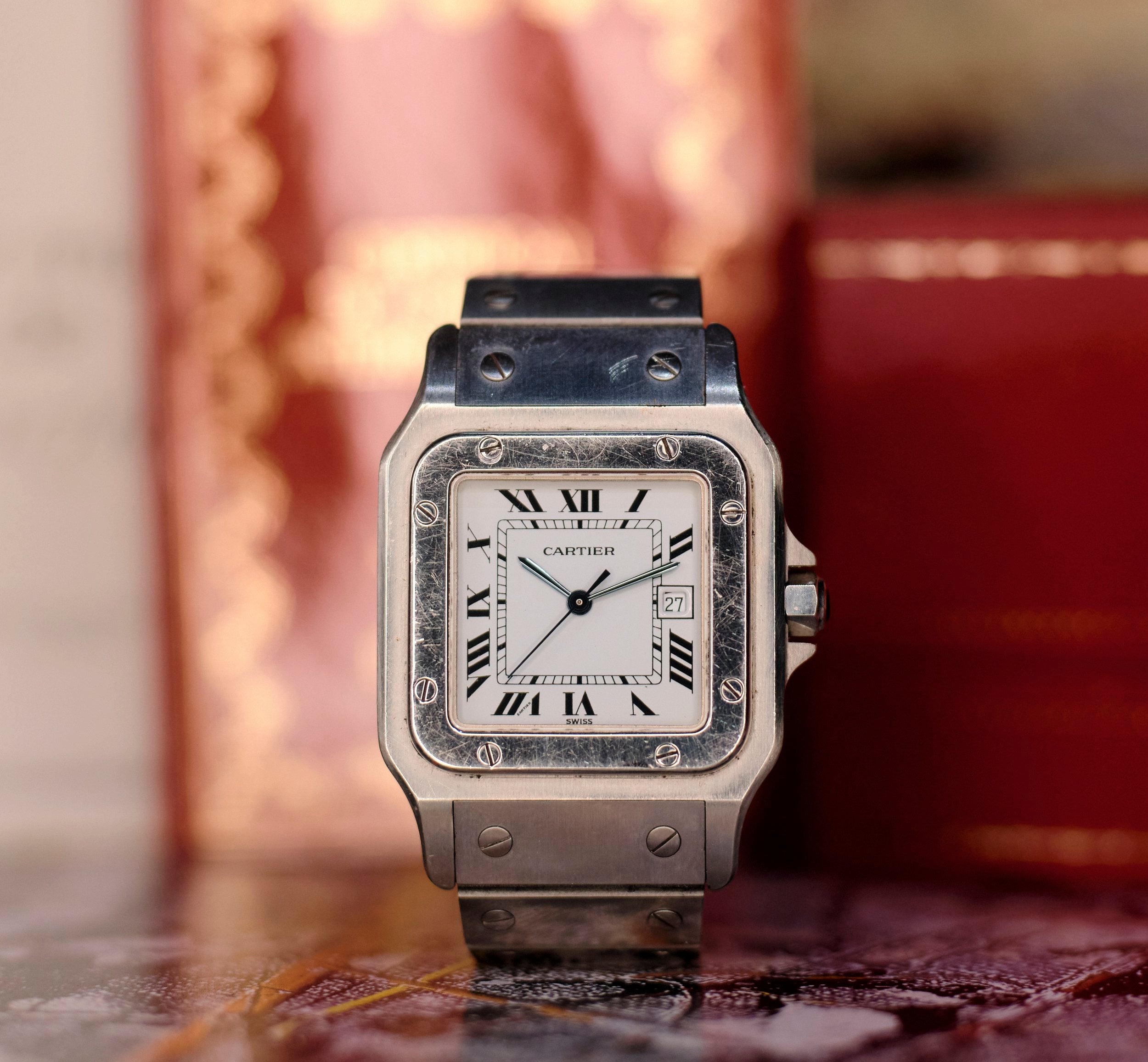 Cartier Santos 2960 - white Dial.