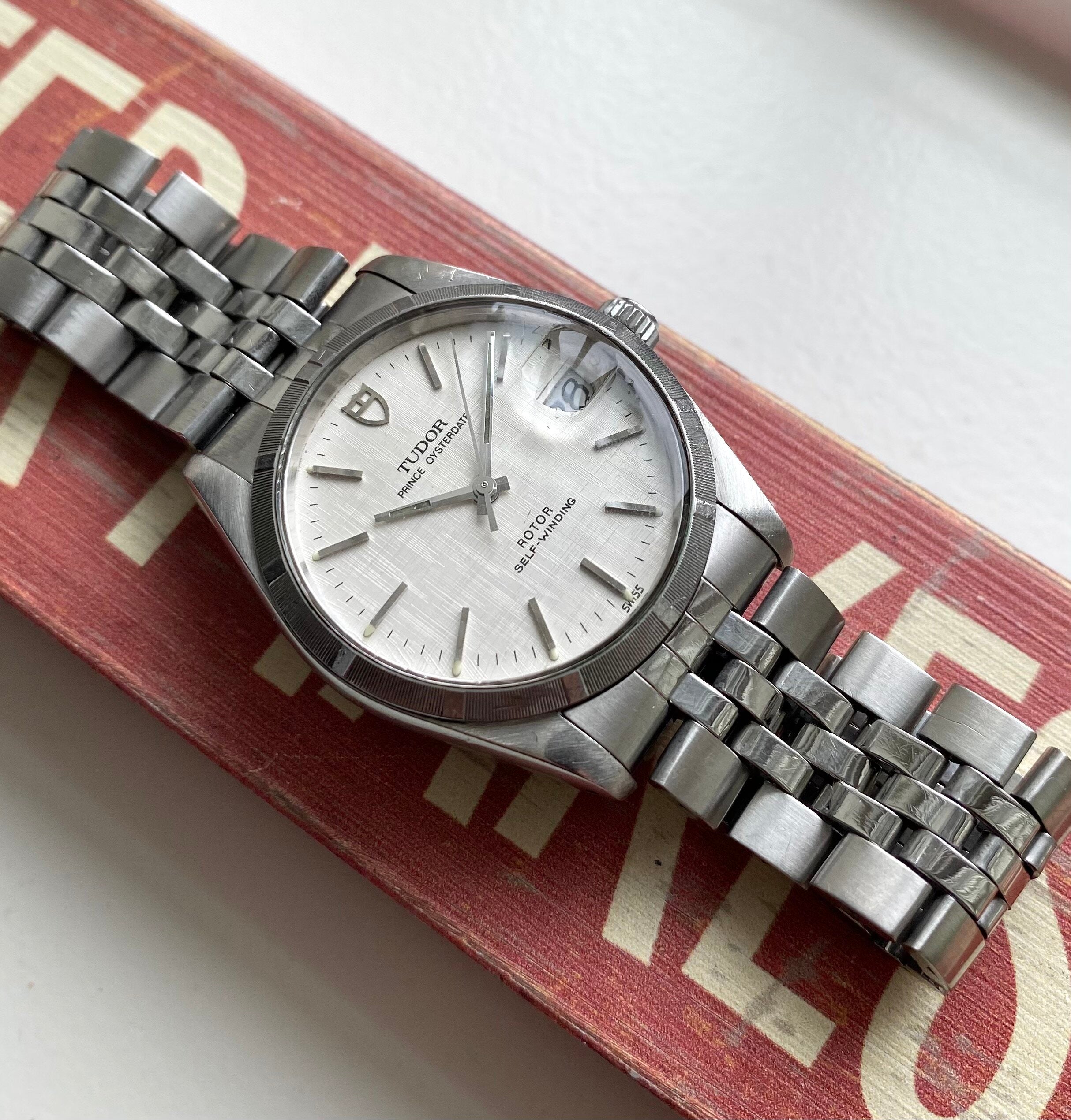 Tudor Prince Oysterdate — Linen Dial with Papers