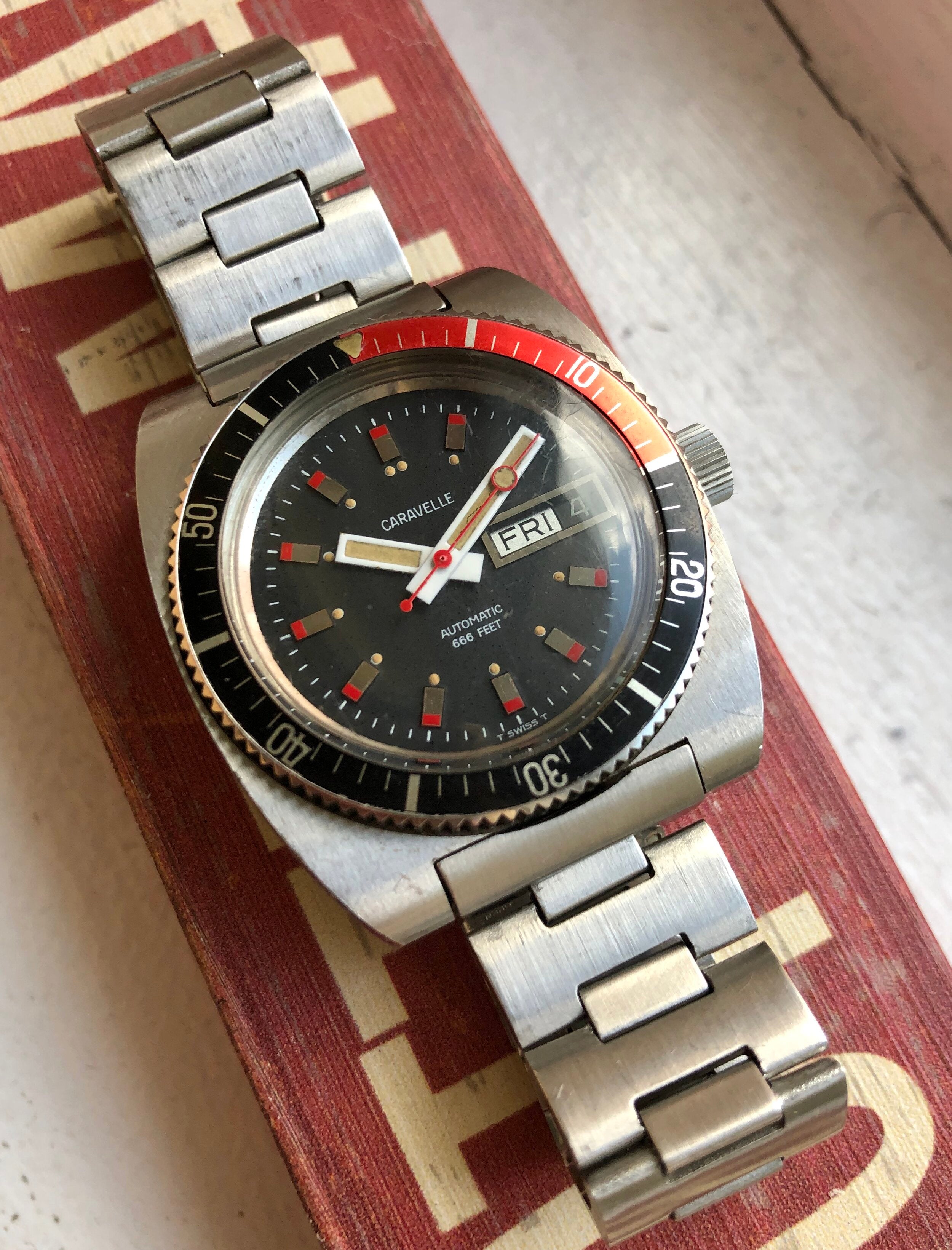 Caravelle Devil Diver — "Coke" Bezel