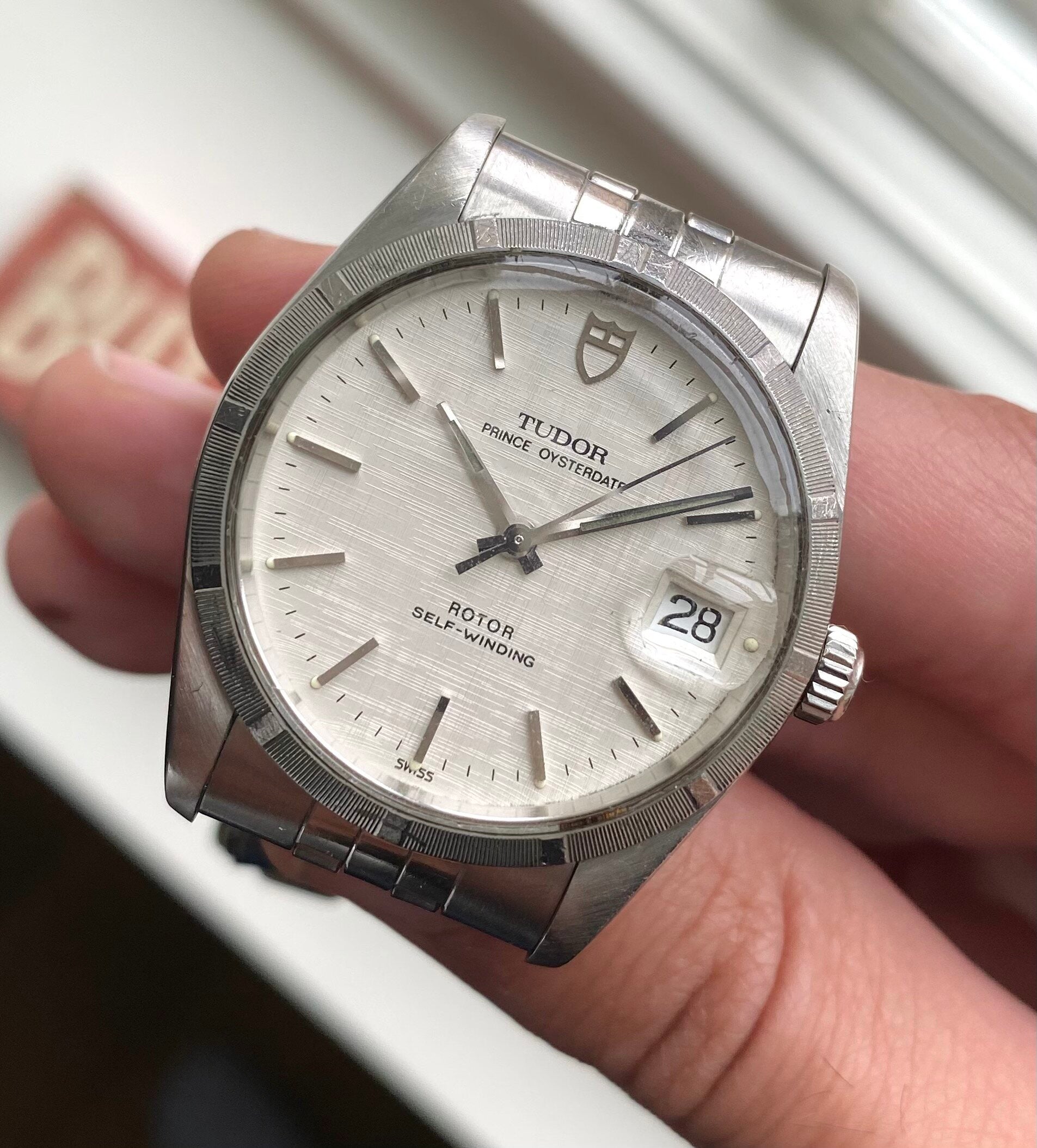 Tudor Prince Oysterdate — Linen Dial with Papers